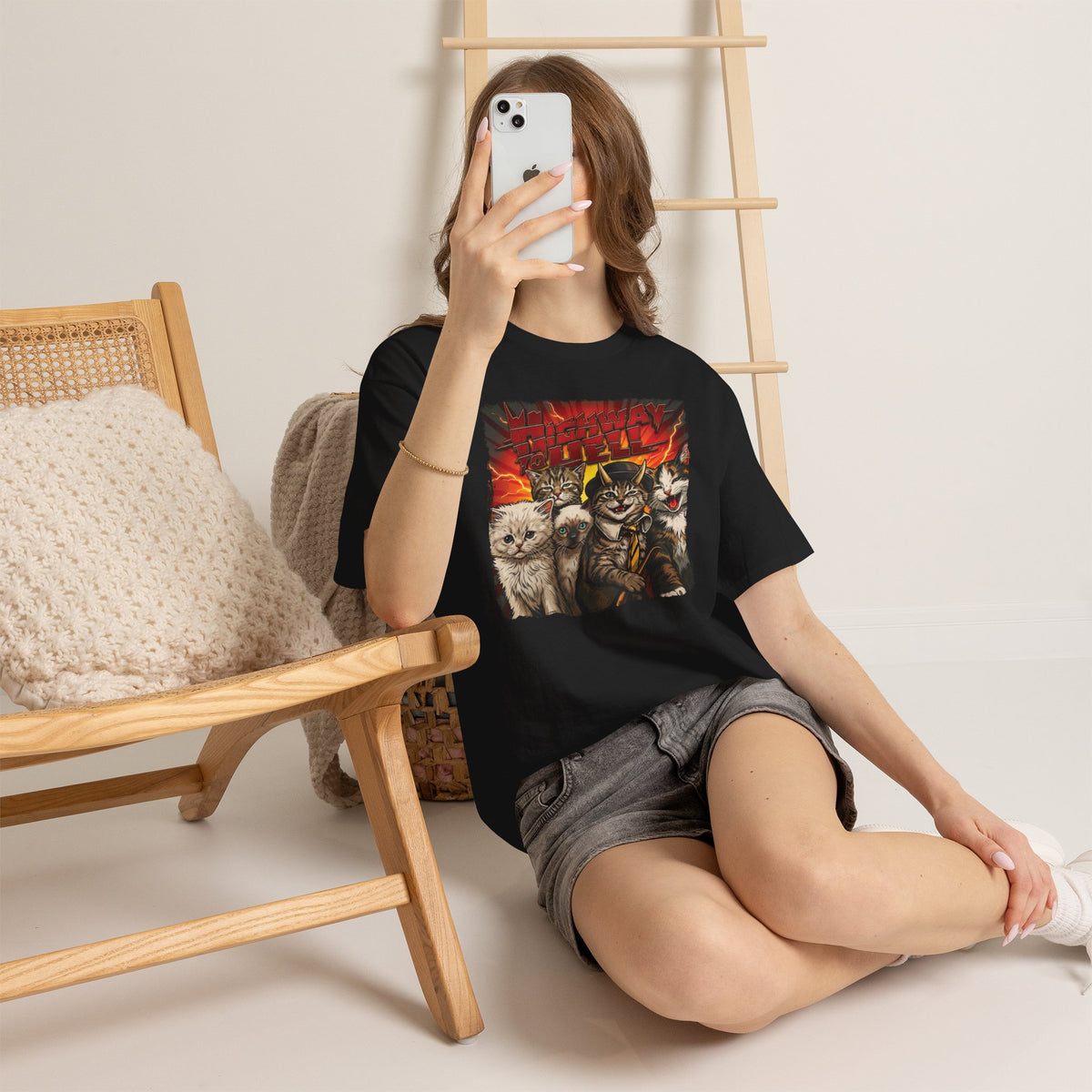 "Highway to Hell" Hard Rock Cats Parody T-Shirt