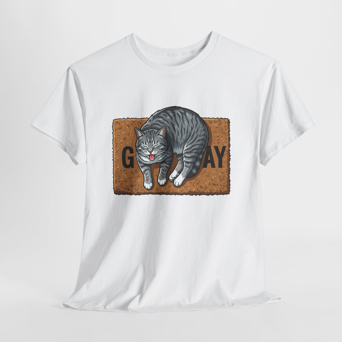 Copy of Basic Human Needs Orange Cat T-Shirt — Funny Sarcastic Tabby Tee