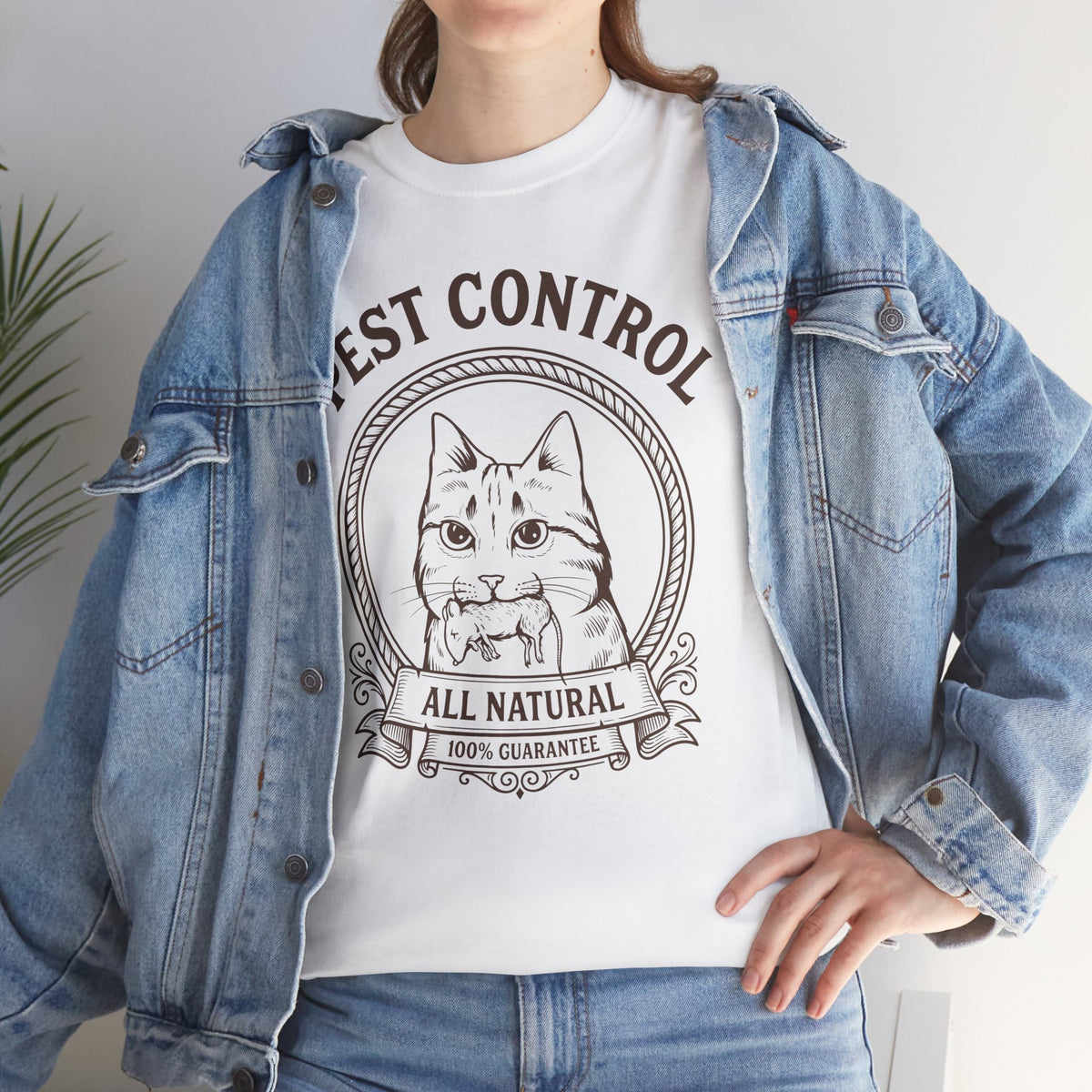 All Natural Pest Control – Funny Cat T-Shirt