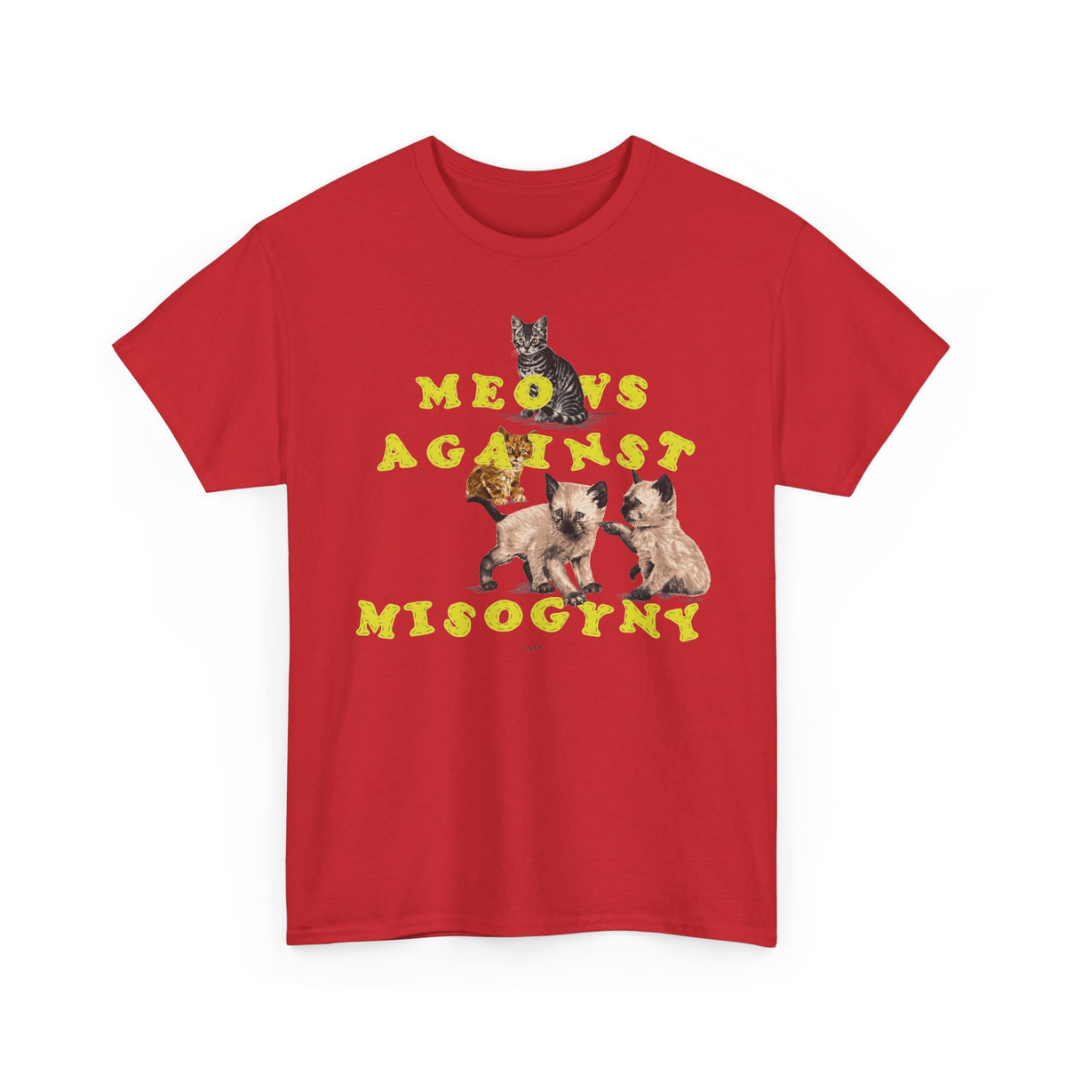 Meows Against Misogyny T-Shirt — Feminist Cat Graphic Tee