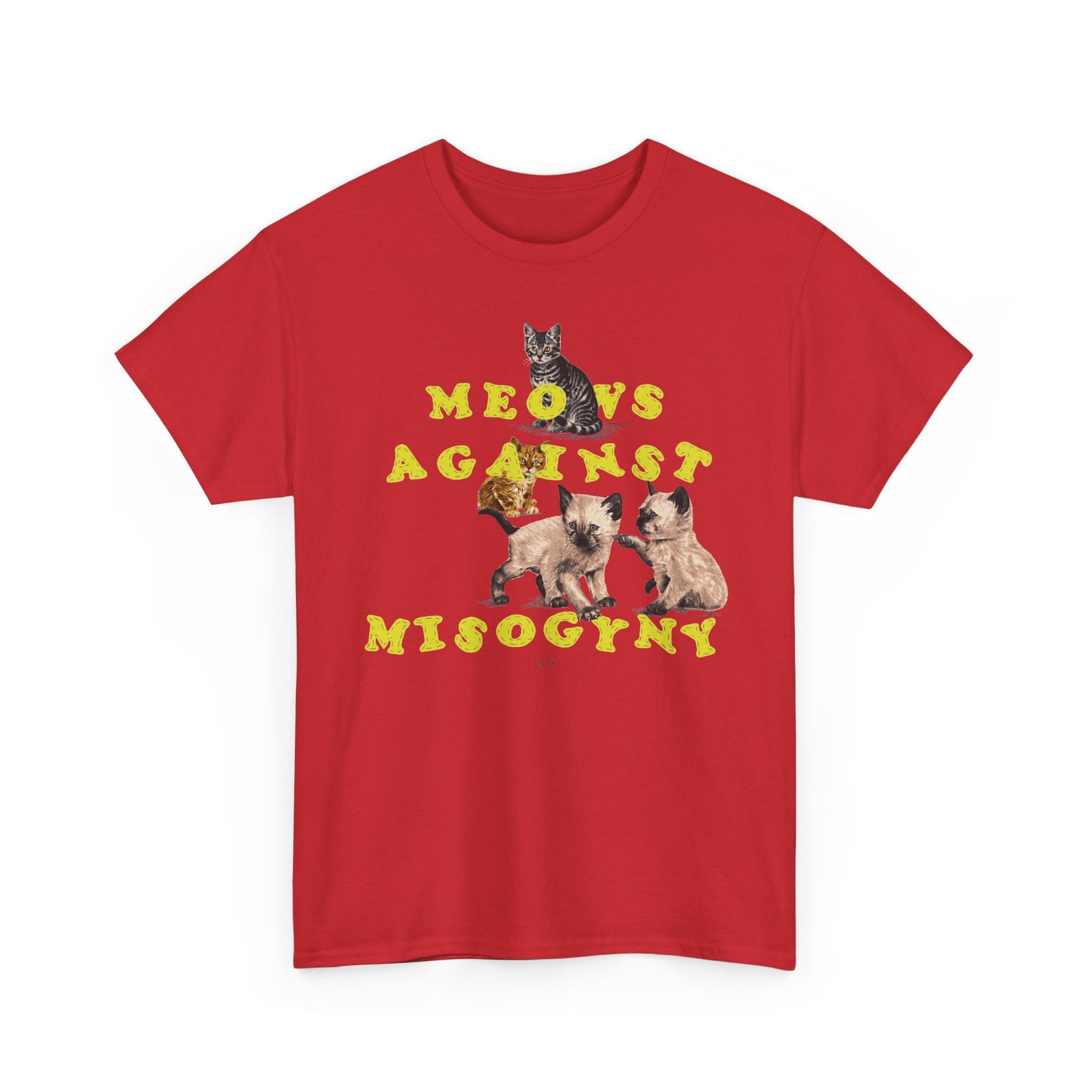 Meows Against Misogyny T-Shirt — Feminist Cat Graphic Tee