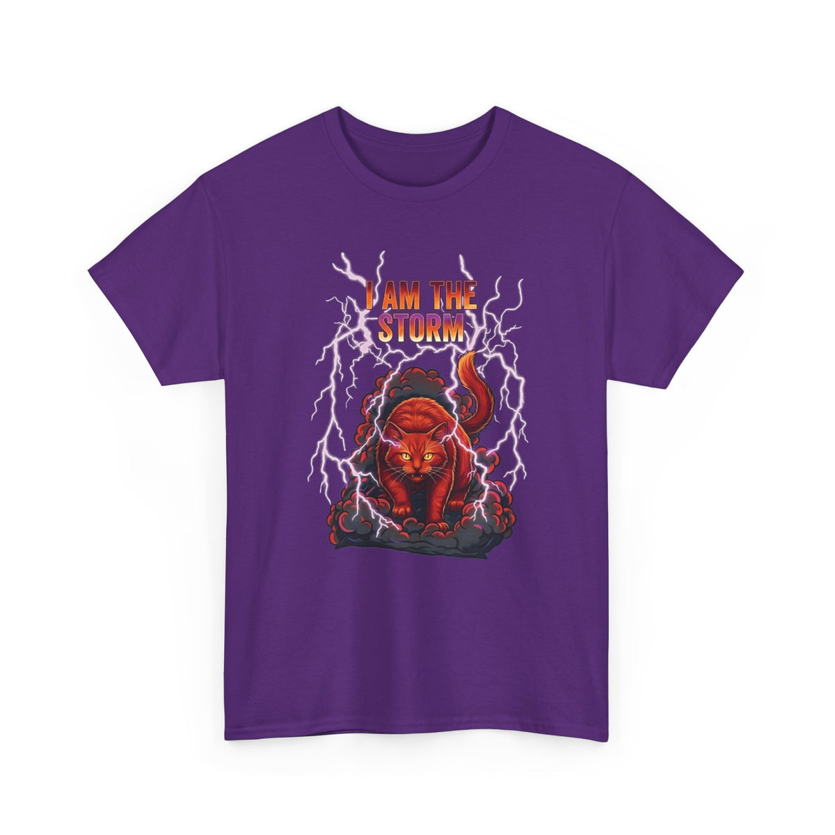 I Am The Storm Cat T-Shirt — Bold Cat Graphic Tee