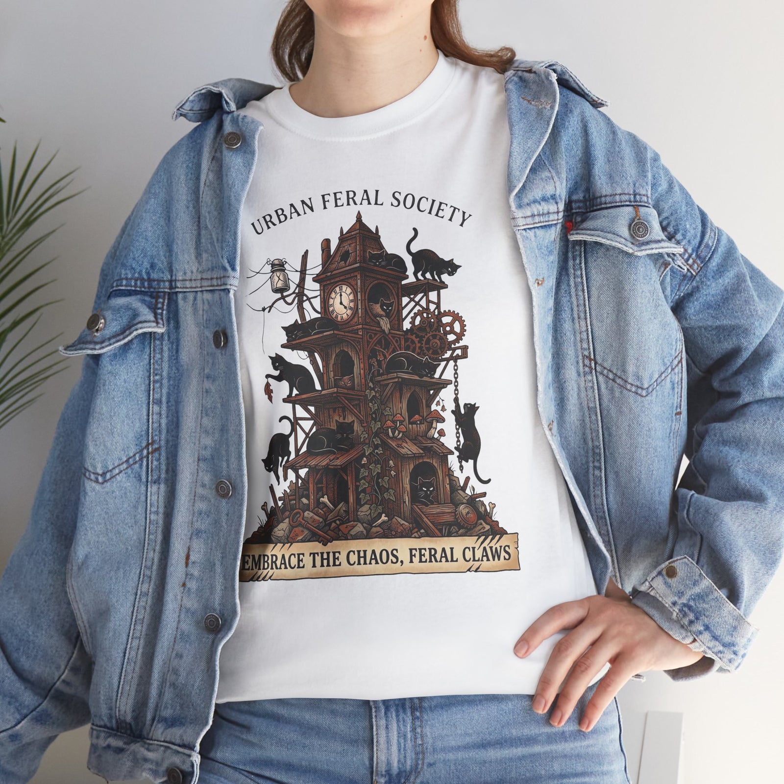 Black Cats Urban Feral Society T-Shirt