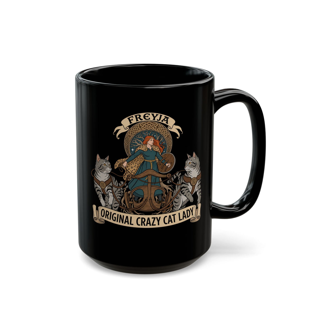 Original Crazy Cat Lady Black Mug