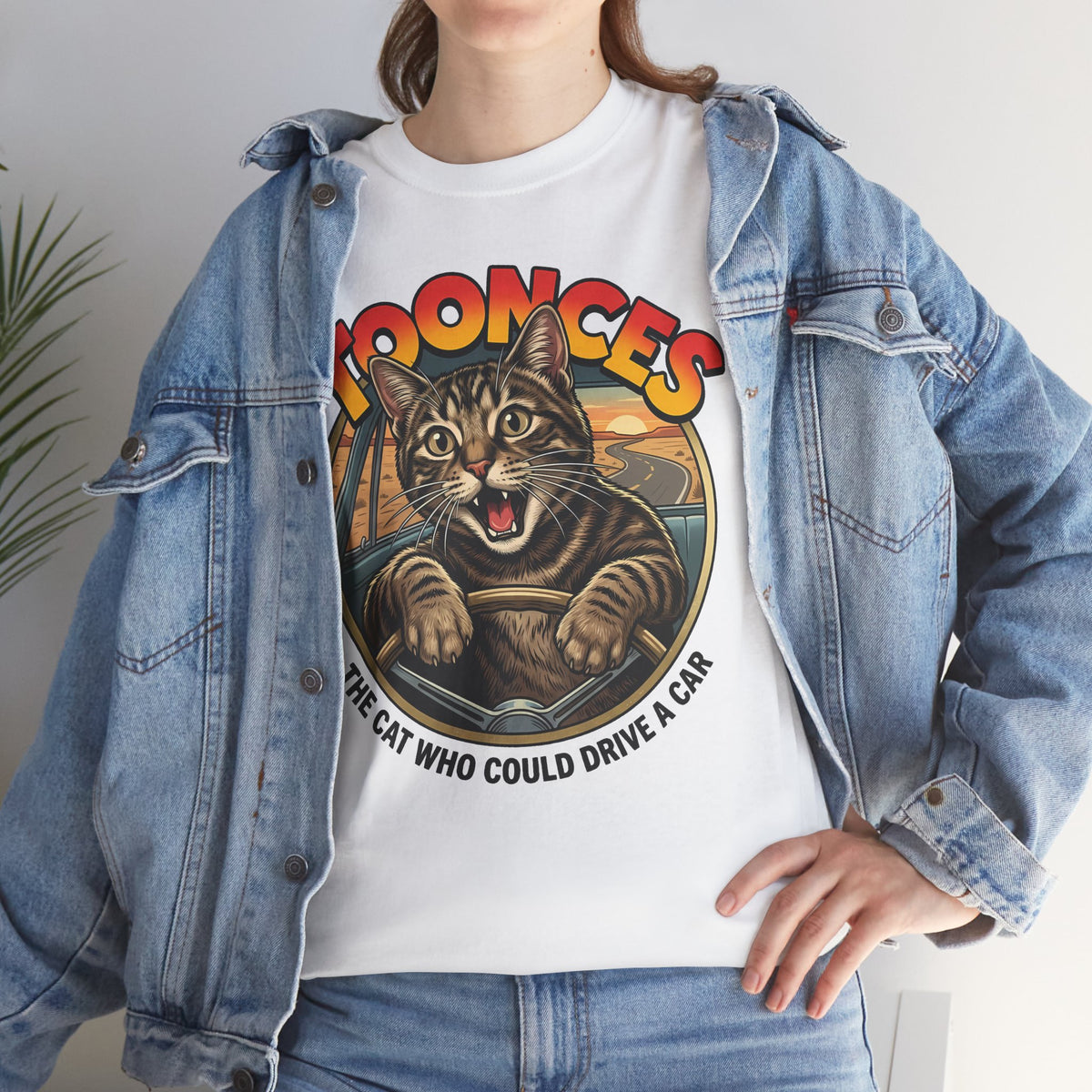 Toonces Cat Driving Tee — "Toonces: The Cat Who Could Drive a Car" Graphic T-Shirt