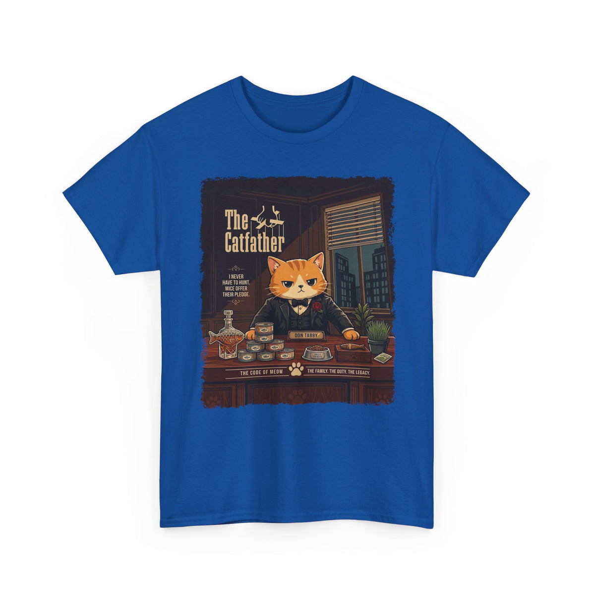 The Catfather T-Shirt — Funny Mafia Cat Tee for Cat Lovers