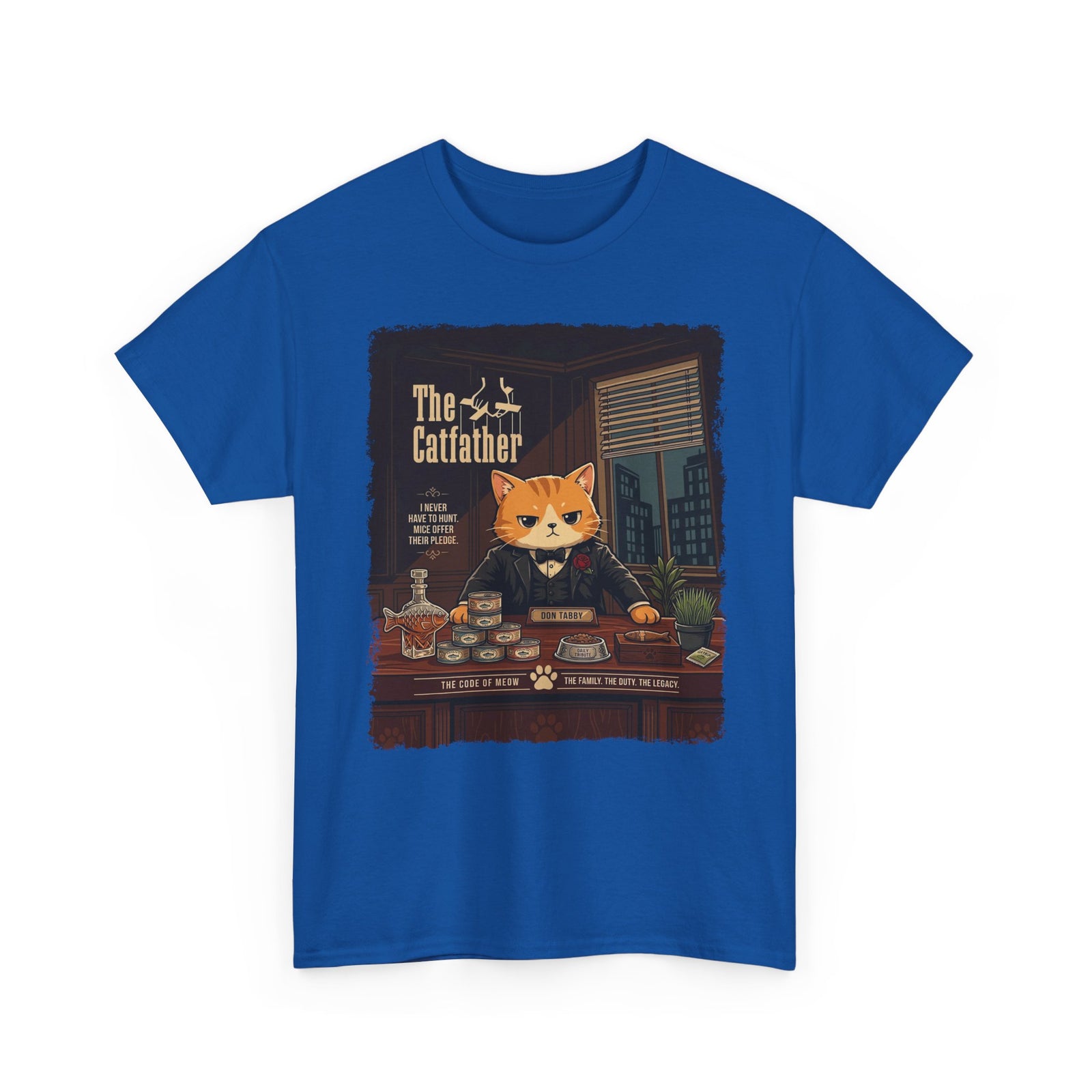 The Catfather T-Shirt — Funny Mafia Cat Tee for Cat Lovers