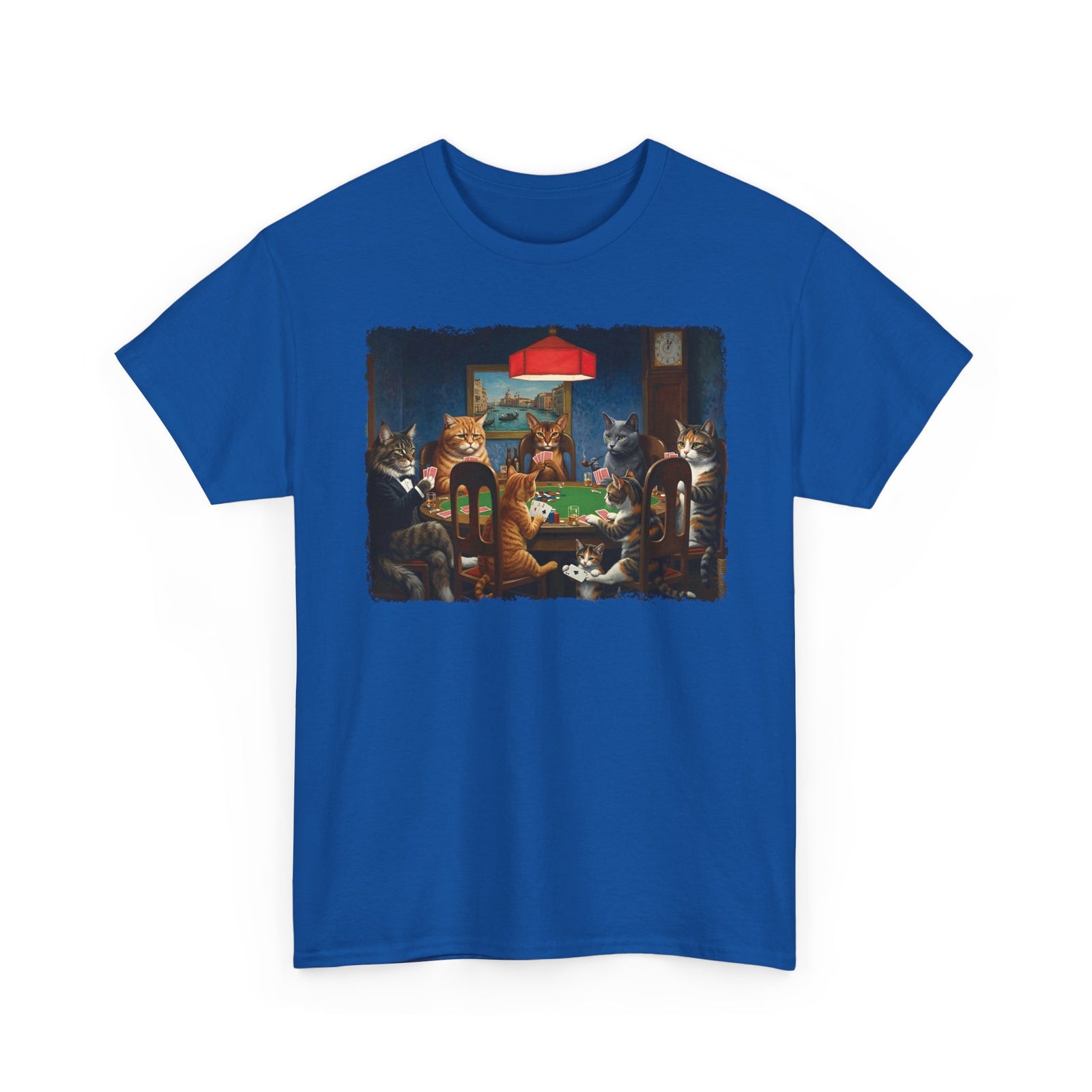 Cats Playing Poker T-Shirt — Funny Poker Cat Art Tee