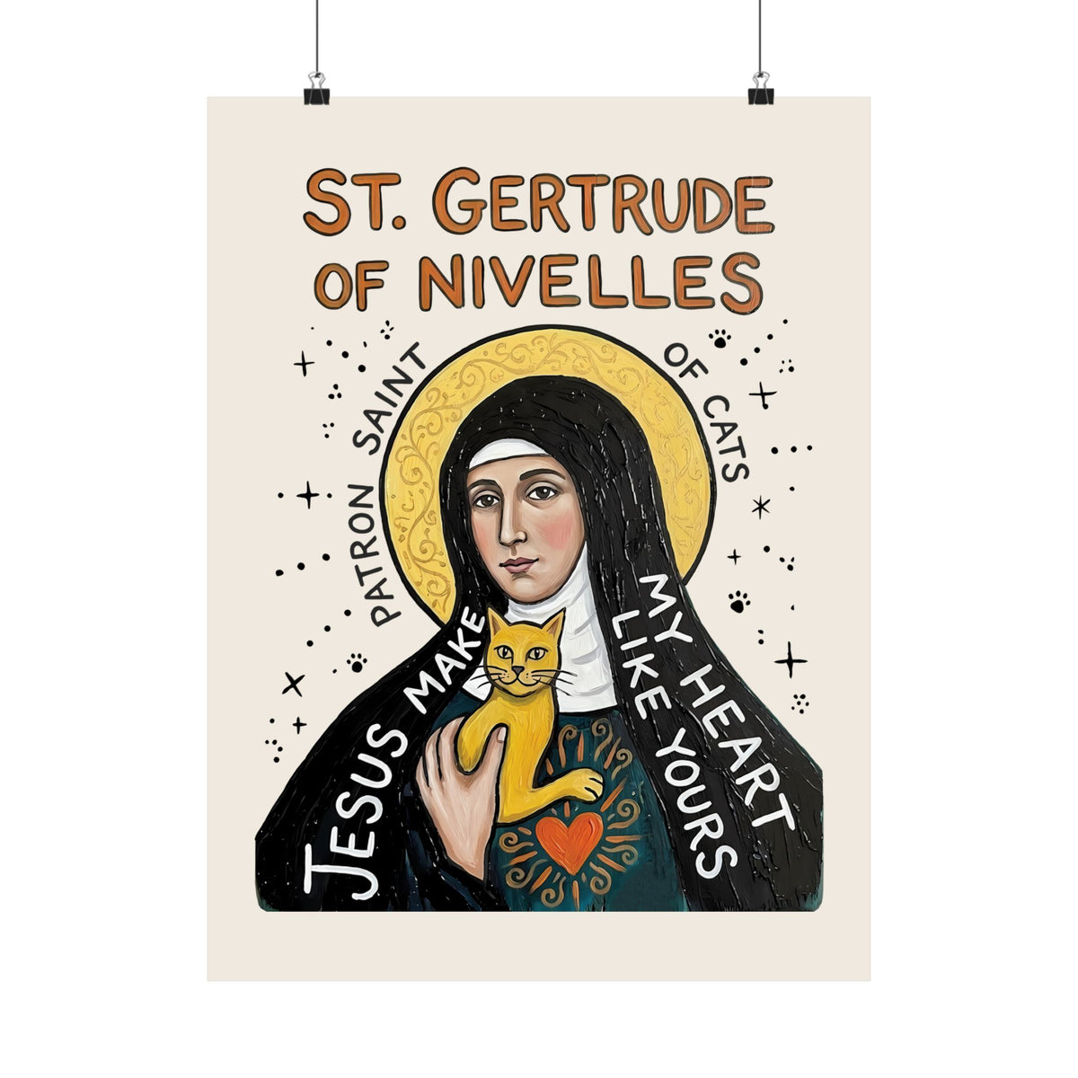 Saint Patron of Cats Poster