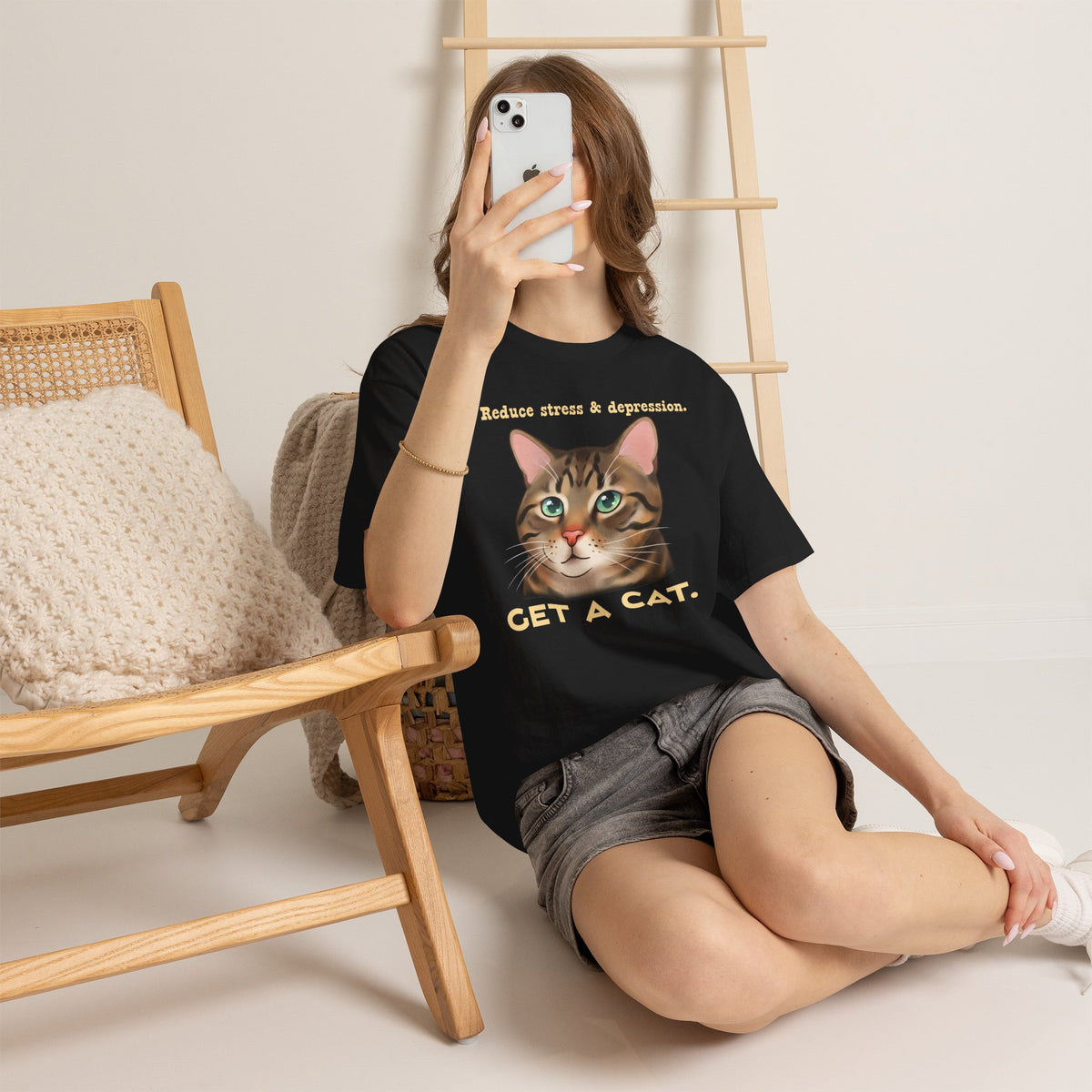 Get a Cat T-Shirt — Cute Cat Lover Tee