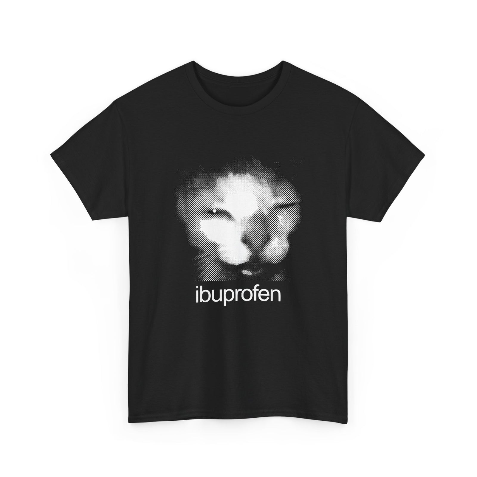 Funny Cat Meme Ibuprofen T-Shirt Humorous Pain Relief Graphic Tee