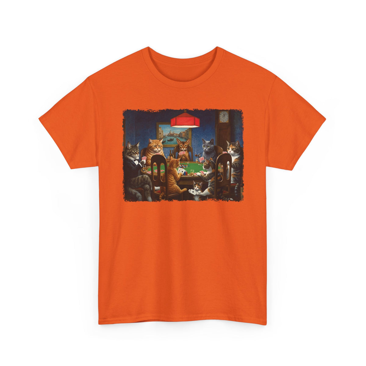 Cats Playing Poker T-Shirt — Funny Poker Cat Art Tee