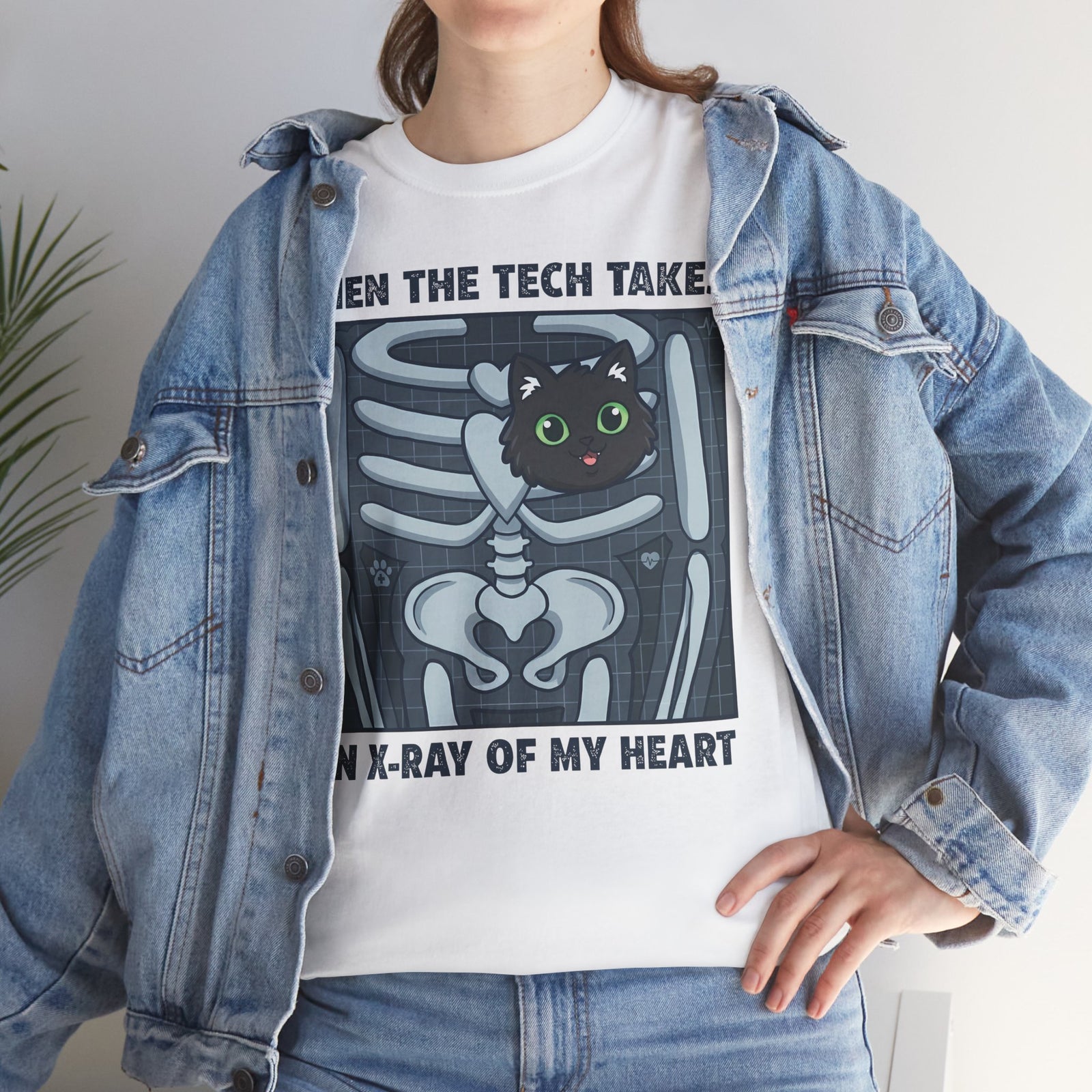 MY HEART IS 100% CAT T-Shirt — Cat Lover Tee