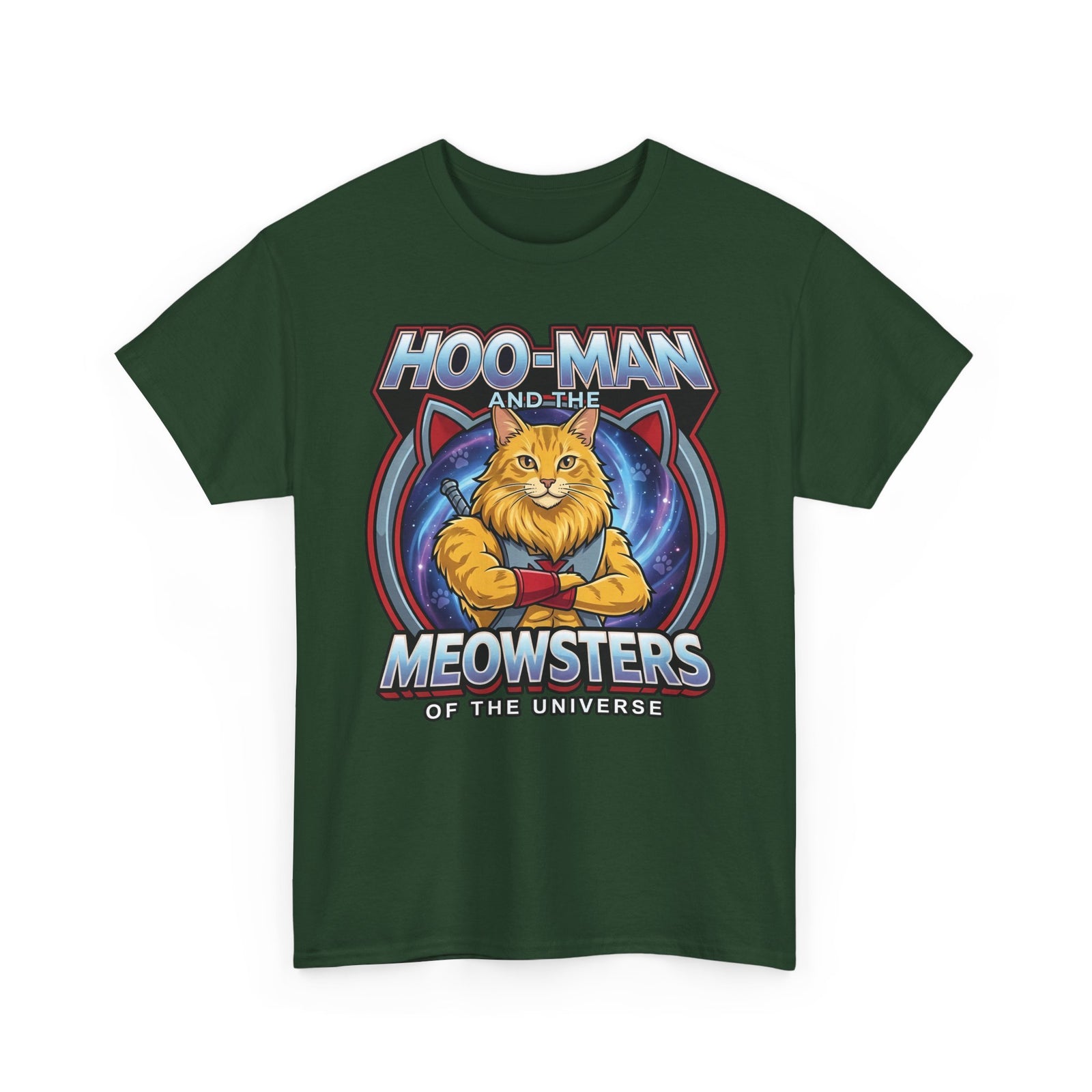 Hoo-Man and the Meowsters of the Universe T-Shirt