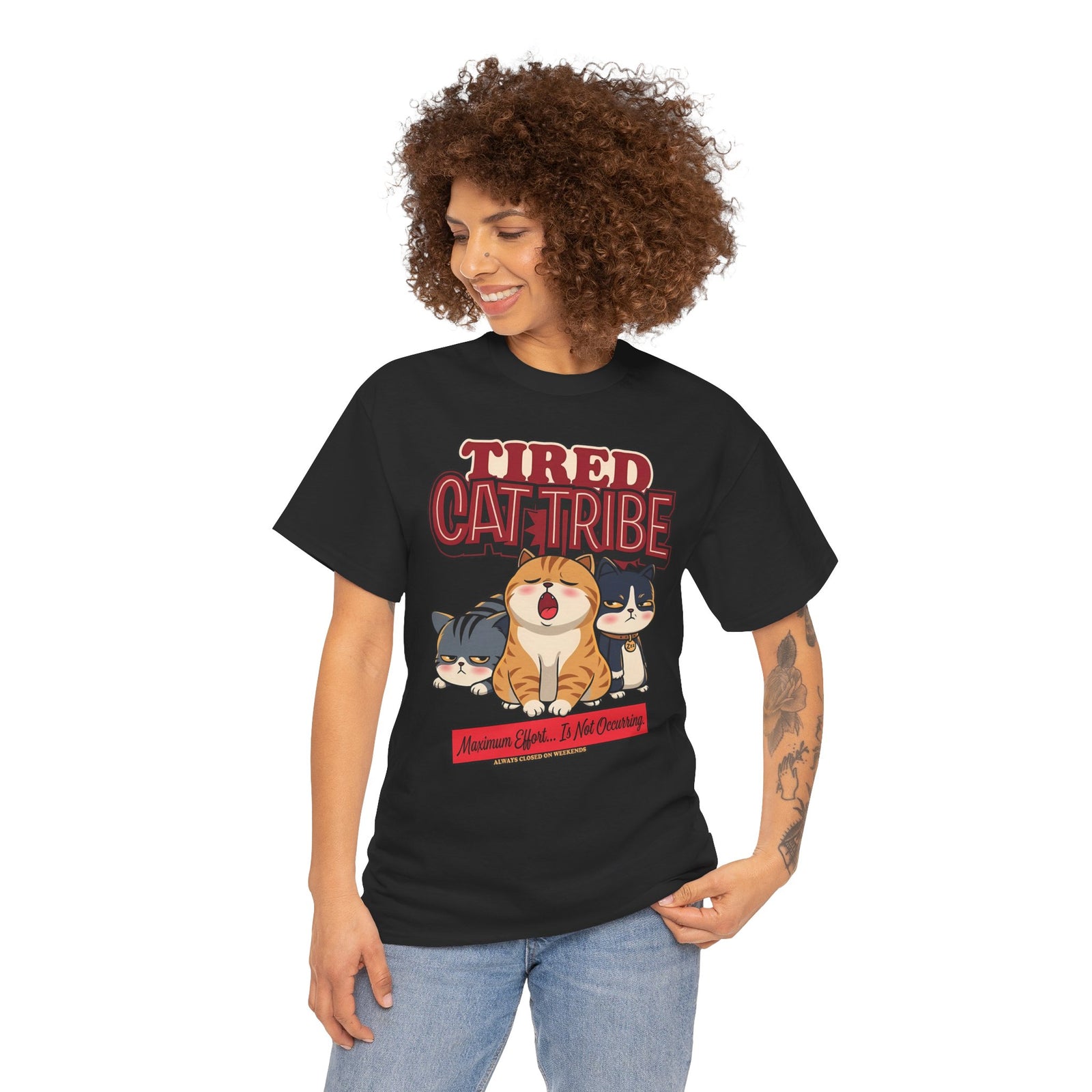 Tired Cat Tribe T-Shirt