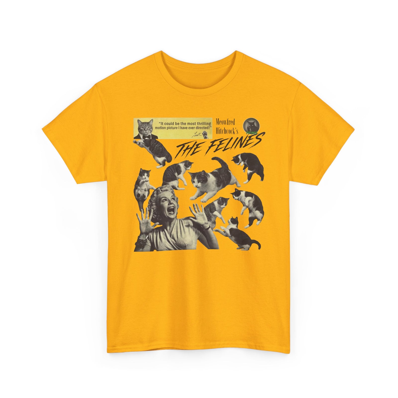 Retro Felines T-Shirt — Vintage Cat Graphic Tee