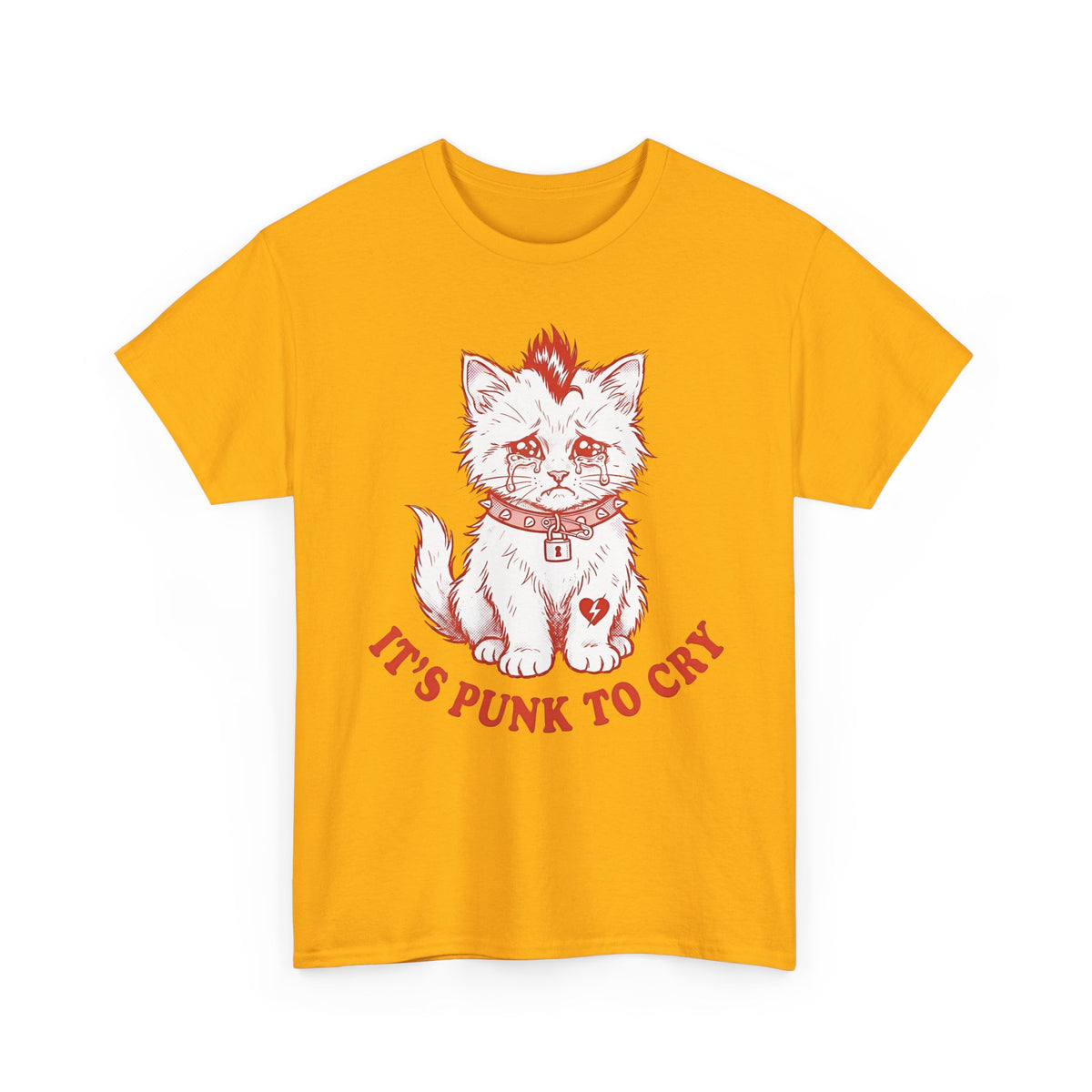 It's Punk To Cry Tee — Edgy Emotional Graphic T-Shirt