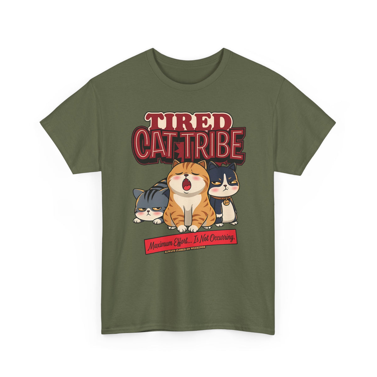 Tired Cat Tribe T-Shirt