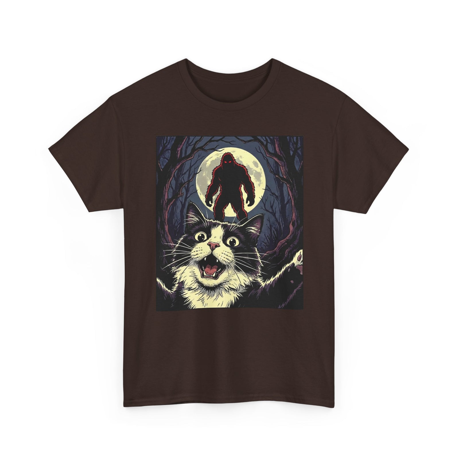 Cat Selfie with Bigfoot T-Shirt