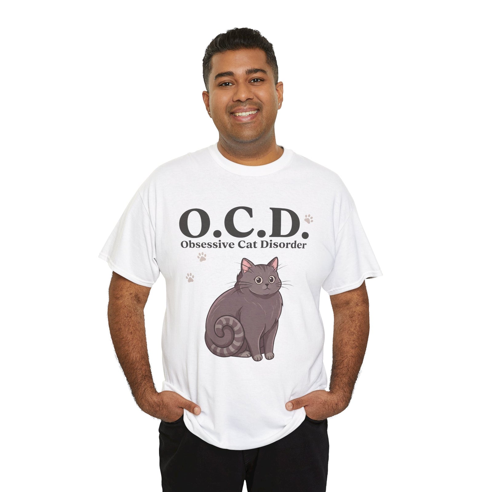 Obsessive Cat Disorder T-Shirt — O.C.D. Cat Lover Tee