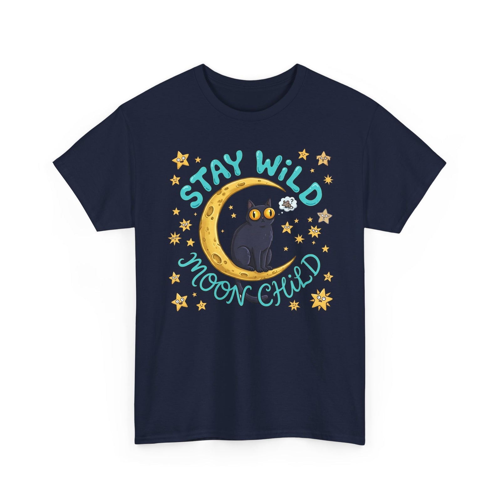 Cat 'Stay Wild Moon Child' T-Shirt