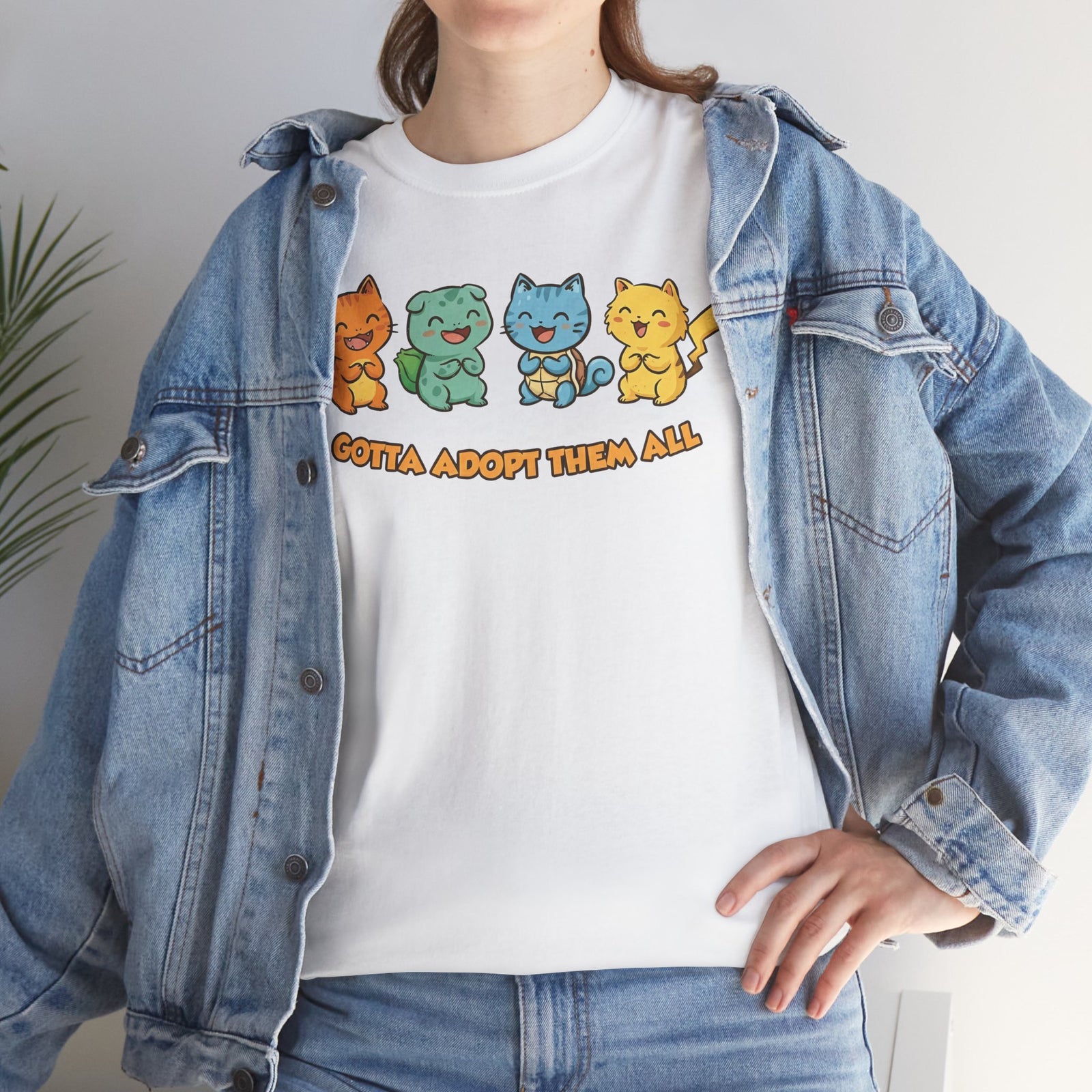 Gotta Adopt Them All Cat T-Shirt