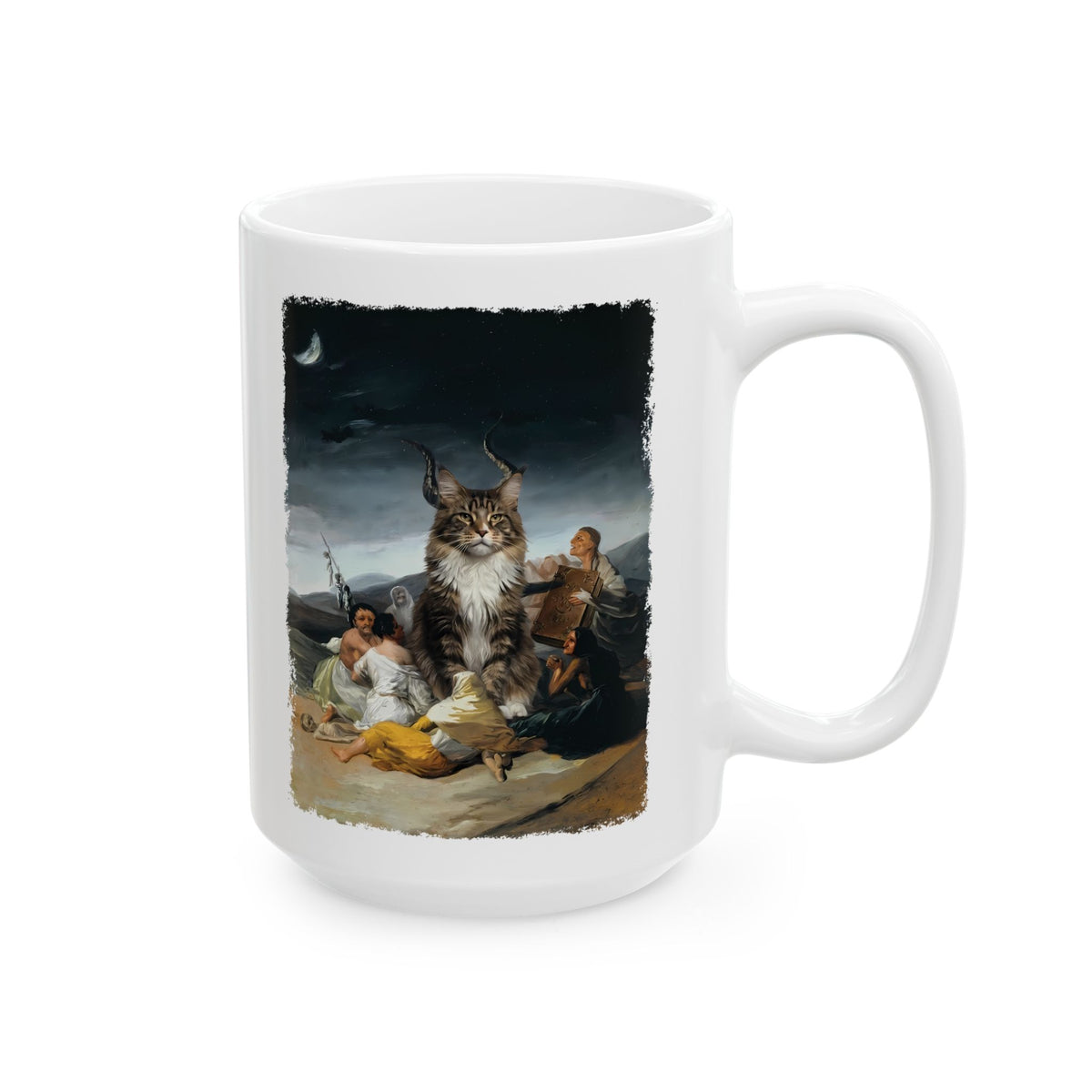 The Great Cat Ceramic Mug — Bold Vintage Cat Graphic Mug