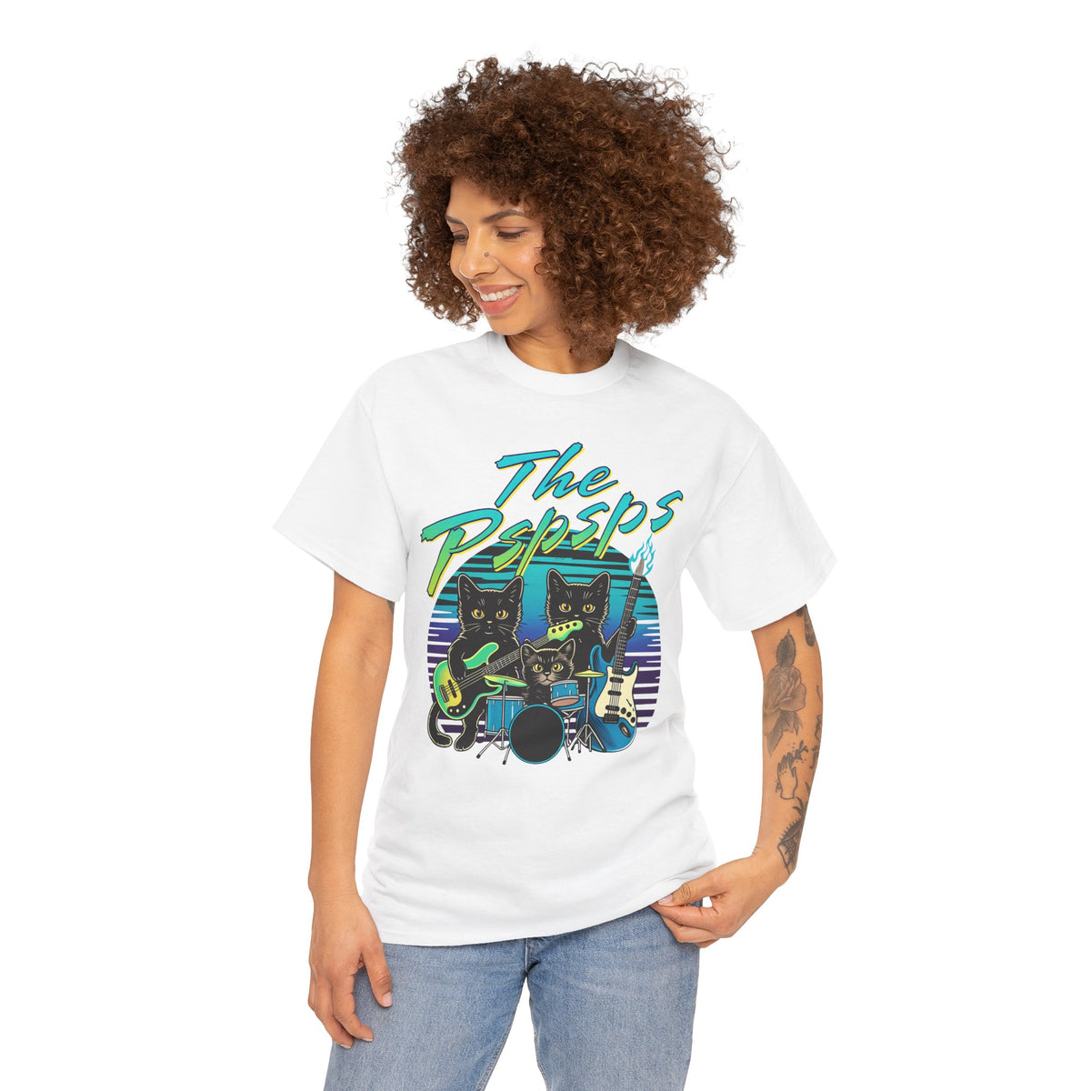 Pspsps Cat Band T-Shirt