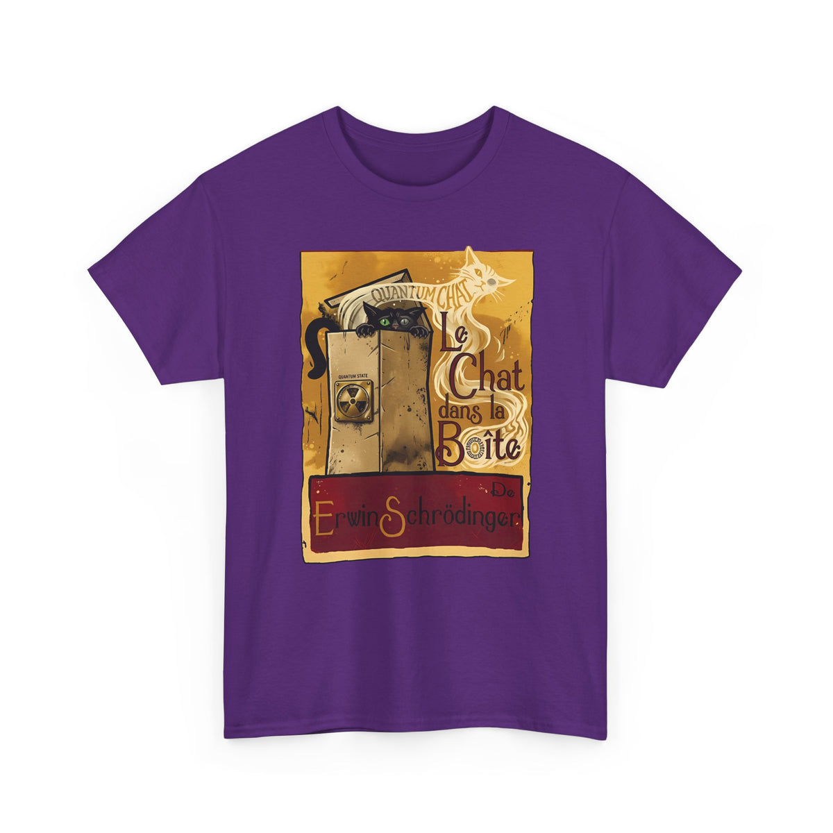 Le Chat dans la Boite Cat T-Shirt — Cute French Cat Graphic Tee