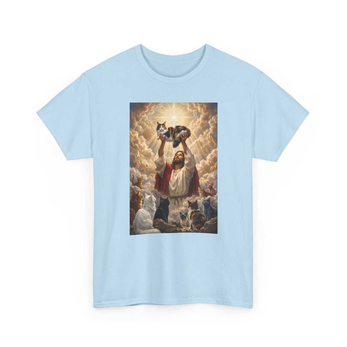 Jesus With Cats T-Shirt — Christian Cat Lover Tee