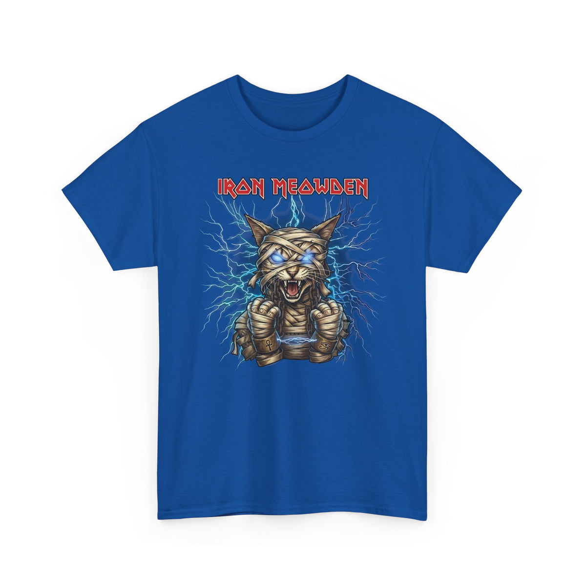 Iron Meowden Cat T-Shirt — Heavy Metal Kitty Graphic Tee