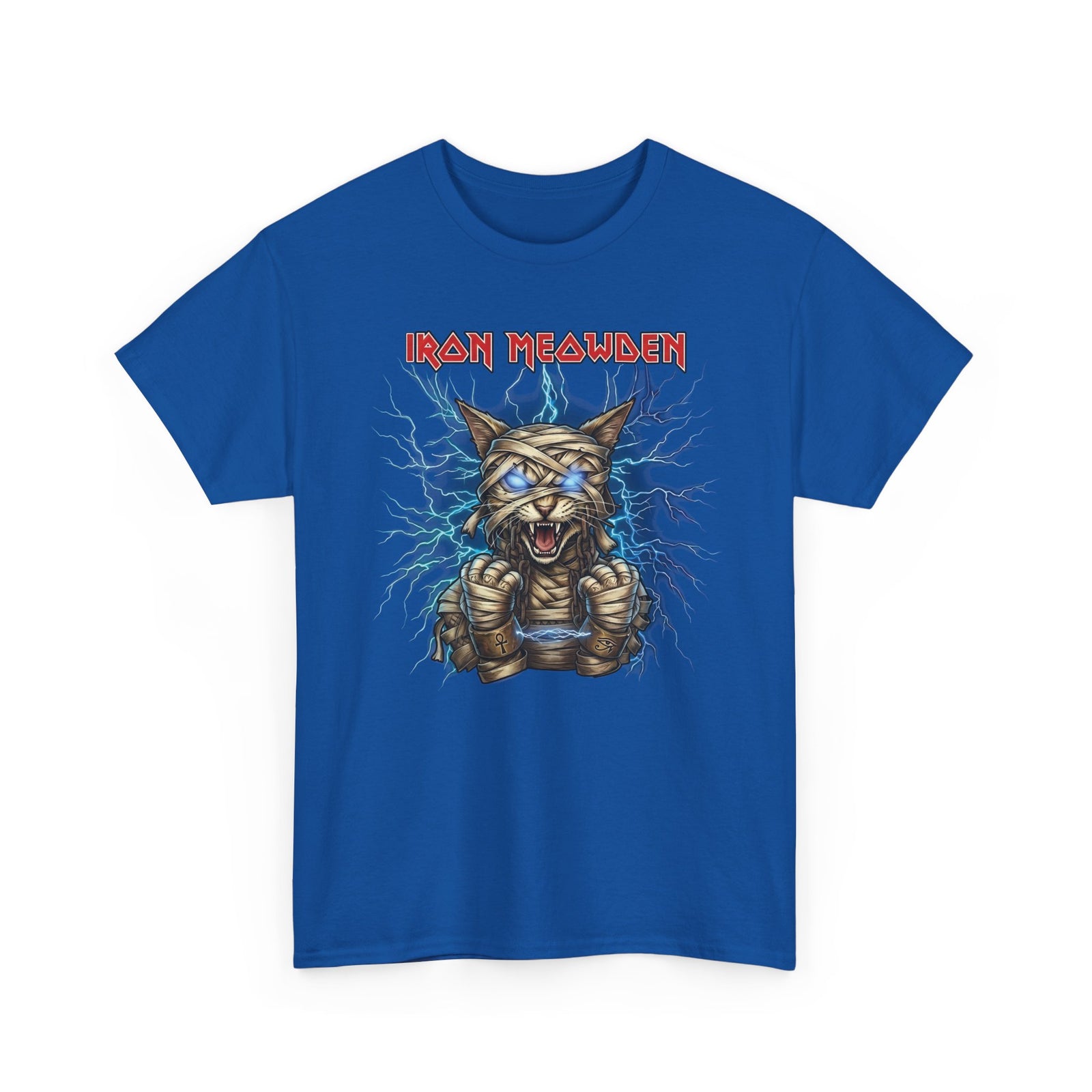 Iron Meowden Cat T-Shirt — Heavy Metal Kitty Graphic Tee