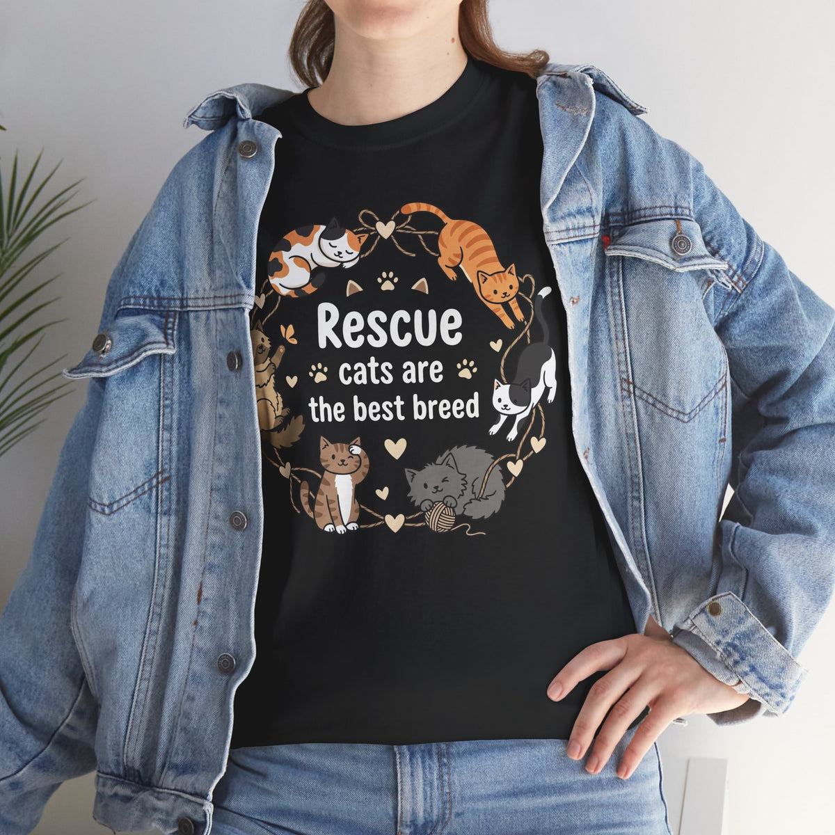 Rescue Cats Are the Best Breed T-Shirt