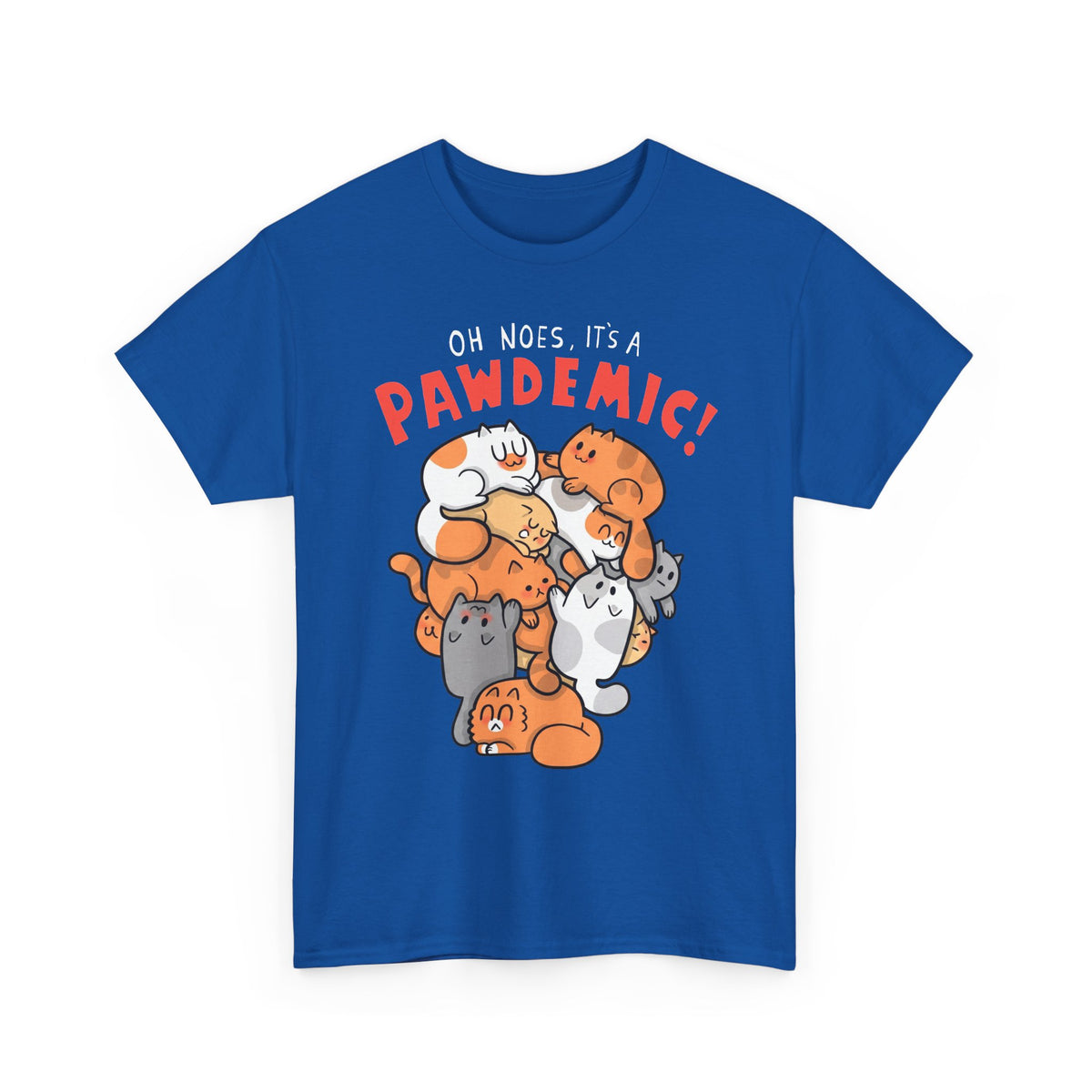Pawdemic Cat T-Shirt – Cute Cat Pile Graphic Tee