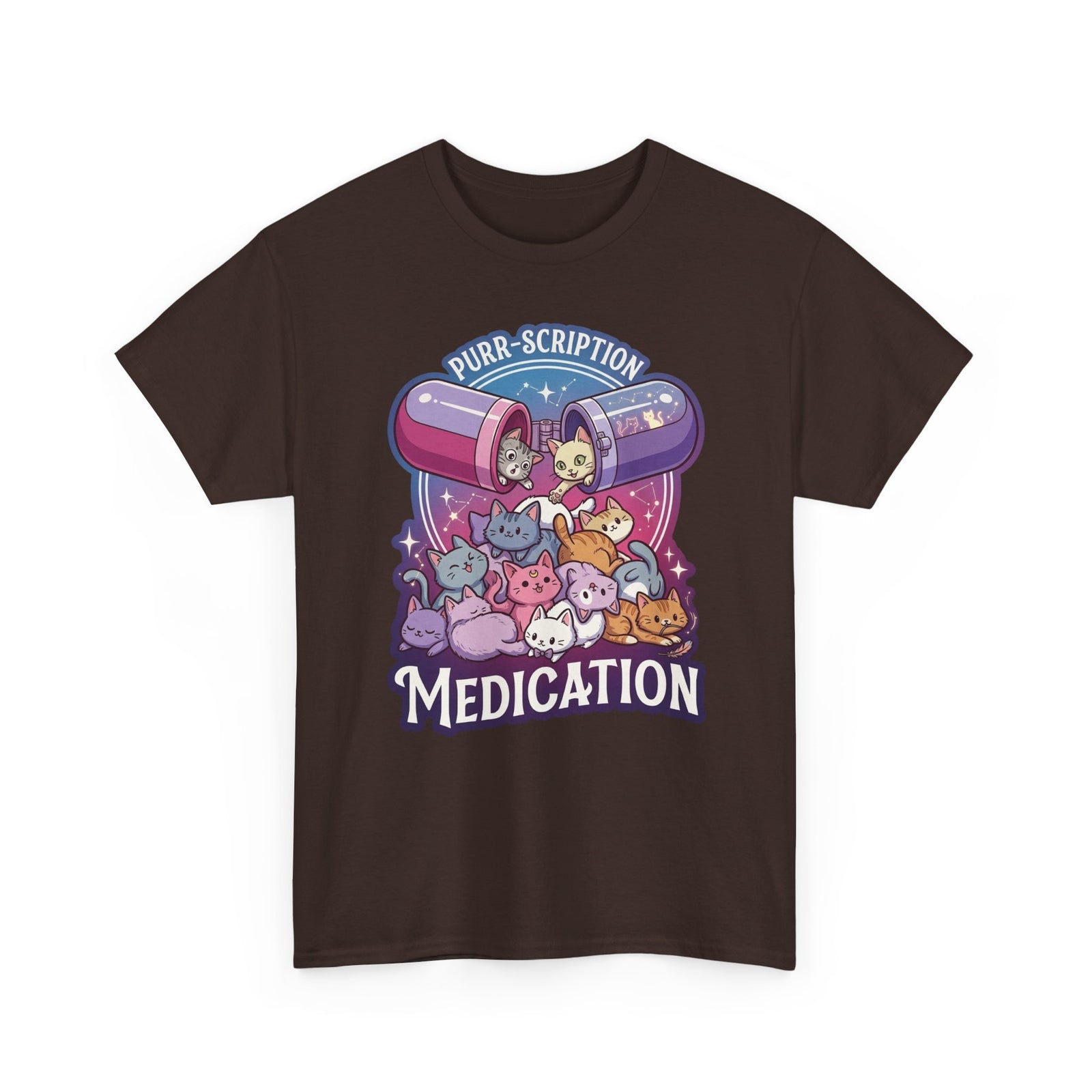 Purr‑Scription Medication Cat T-Shirt