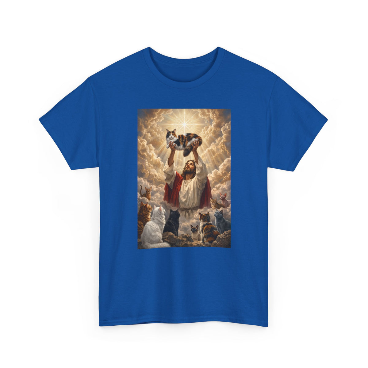 Jesus With Cats T-Shirt — Christian Cat Lover Tee