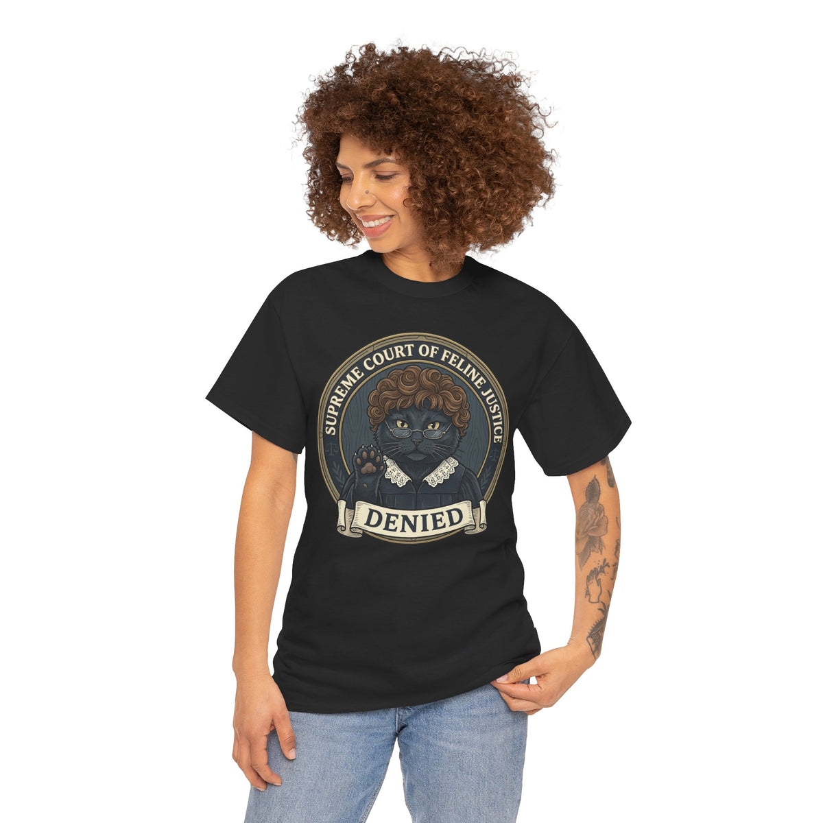Supreme Court of Feline Justice: DENIED Cat Graphic Tee