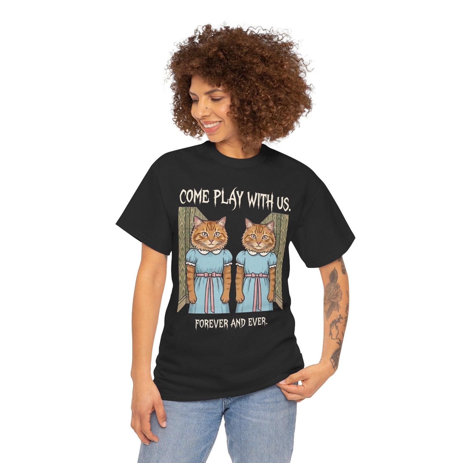Cat Twins "Come Play With Us Forever and Ever" T-Shirt