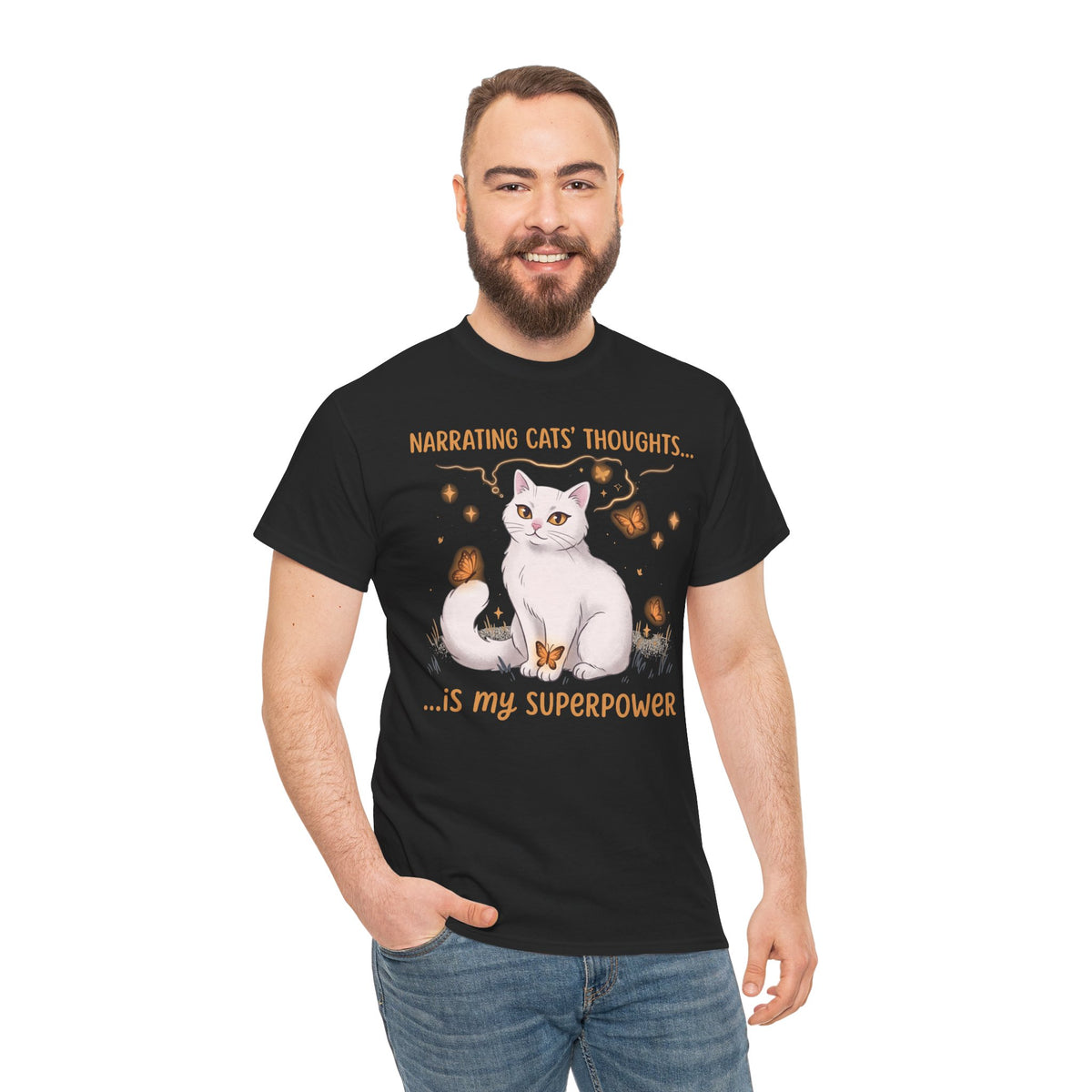 Narrating Cats' Thoughts T-Shirt — "My Superpower" Cat Lover Tee