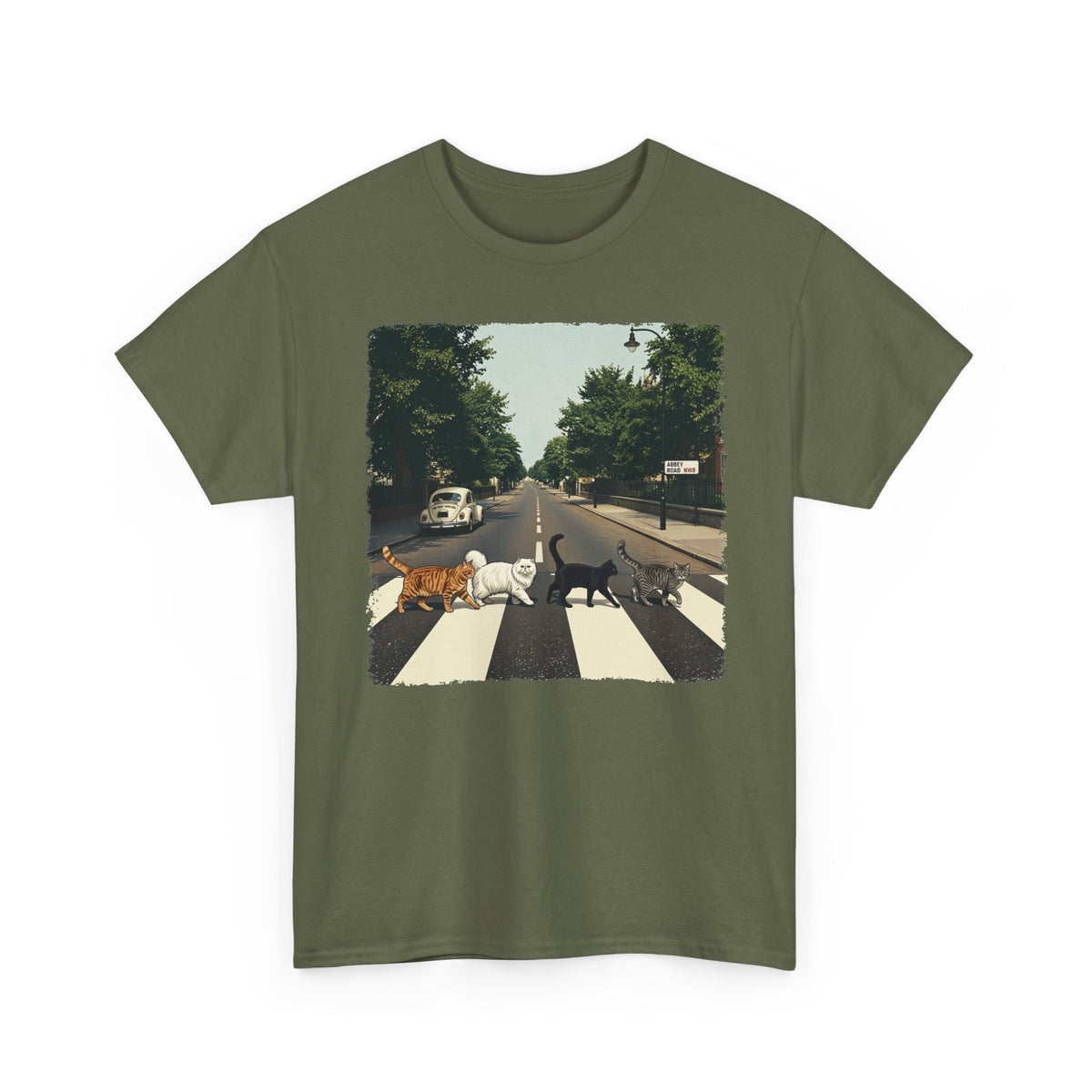 Cat Crossing Graphic Tee