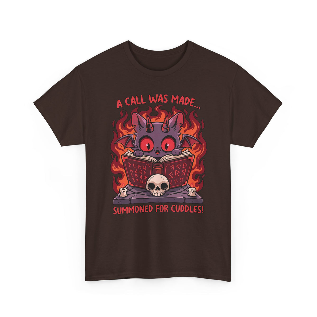 Summoned for Cuddles Cat T-Shirt — "A Call Was Made" Cute Cat Tee