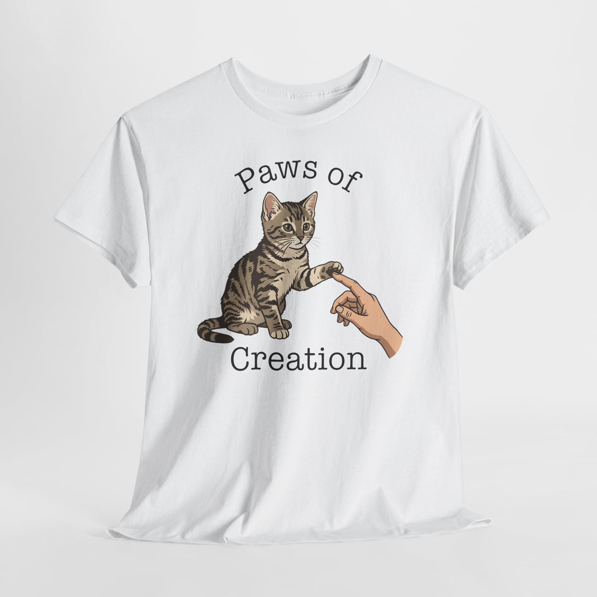 Paws of Creation Graphic Tee for Cat Lovers