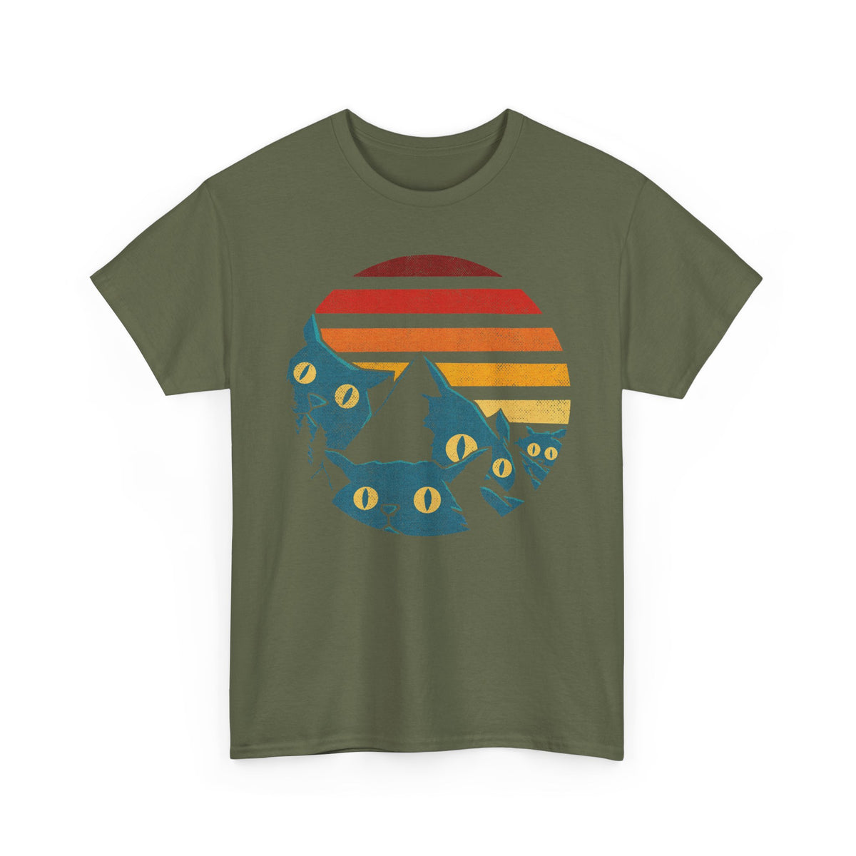 Meowtains Cat Graphic T-Shirt