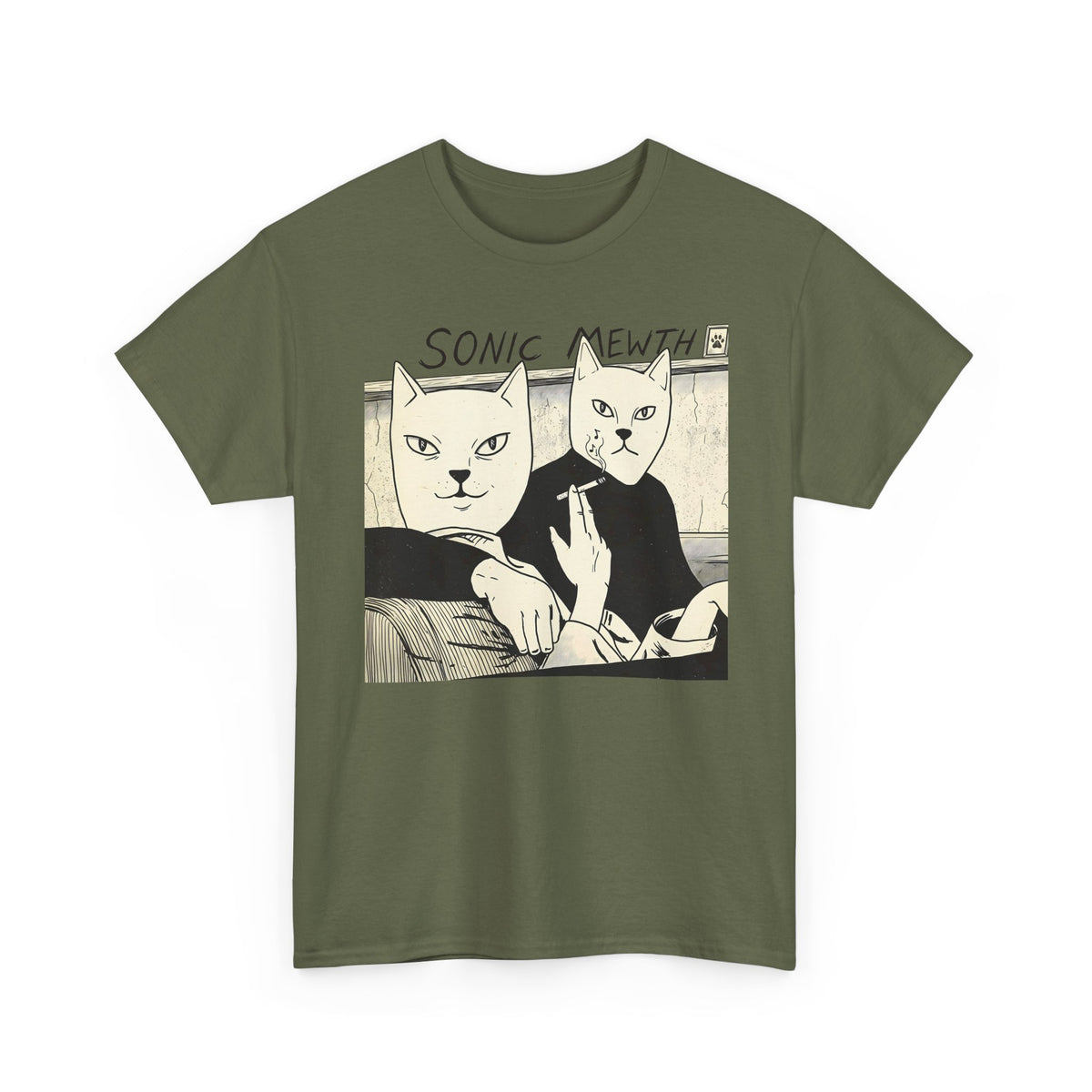 Funny Cat Parody T-Shirt — Cute Satirical Cat Tee