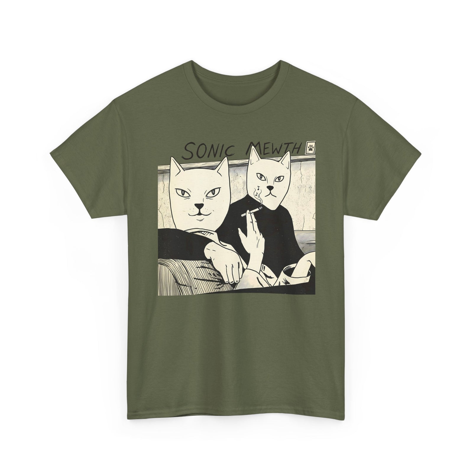 Funny Cat Parody T-Shirt — Cute Satirical Cat Tee