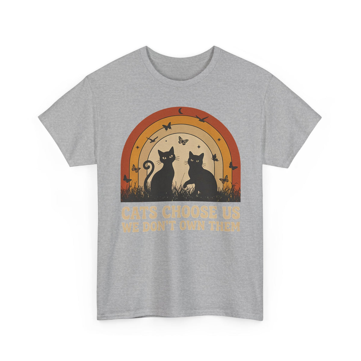 Cats Choose Us Tee — "Cats Choose Us, We Don't Own Them" Cat Lover T‑Shirt