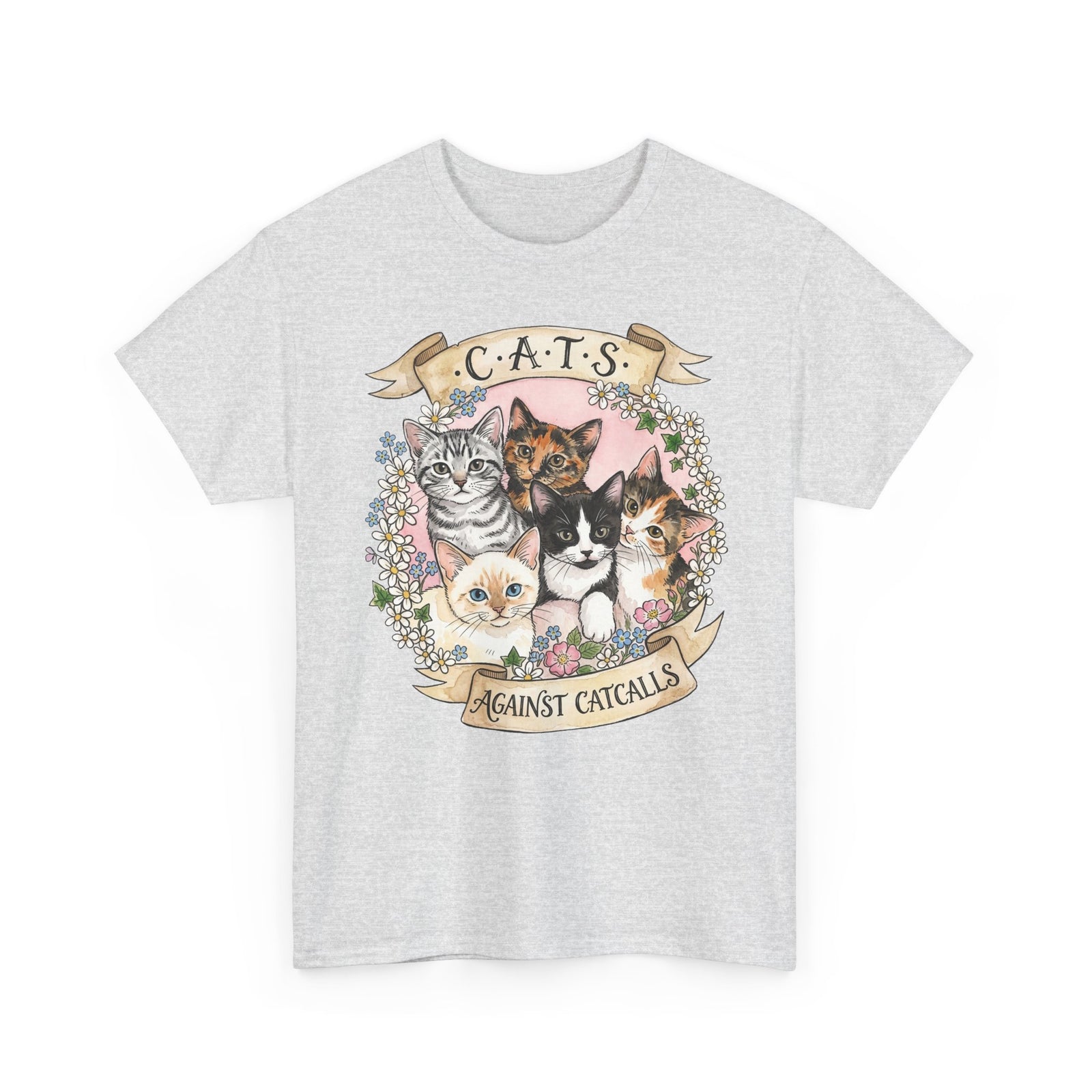 Cat Against Catcalls T-Shirt — Feminist Anti-Harassment Tee