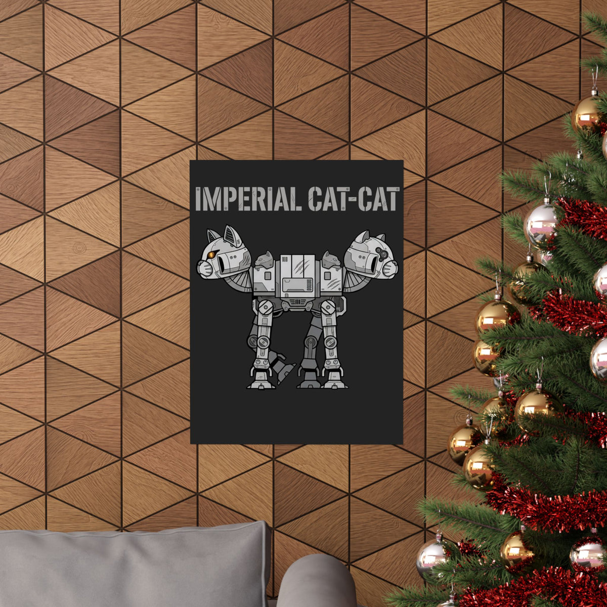 Imperial Cat-Cat Poster — Regal Cat Graphic Poster