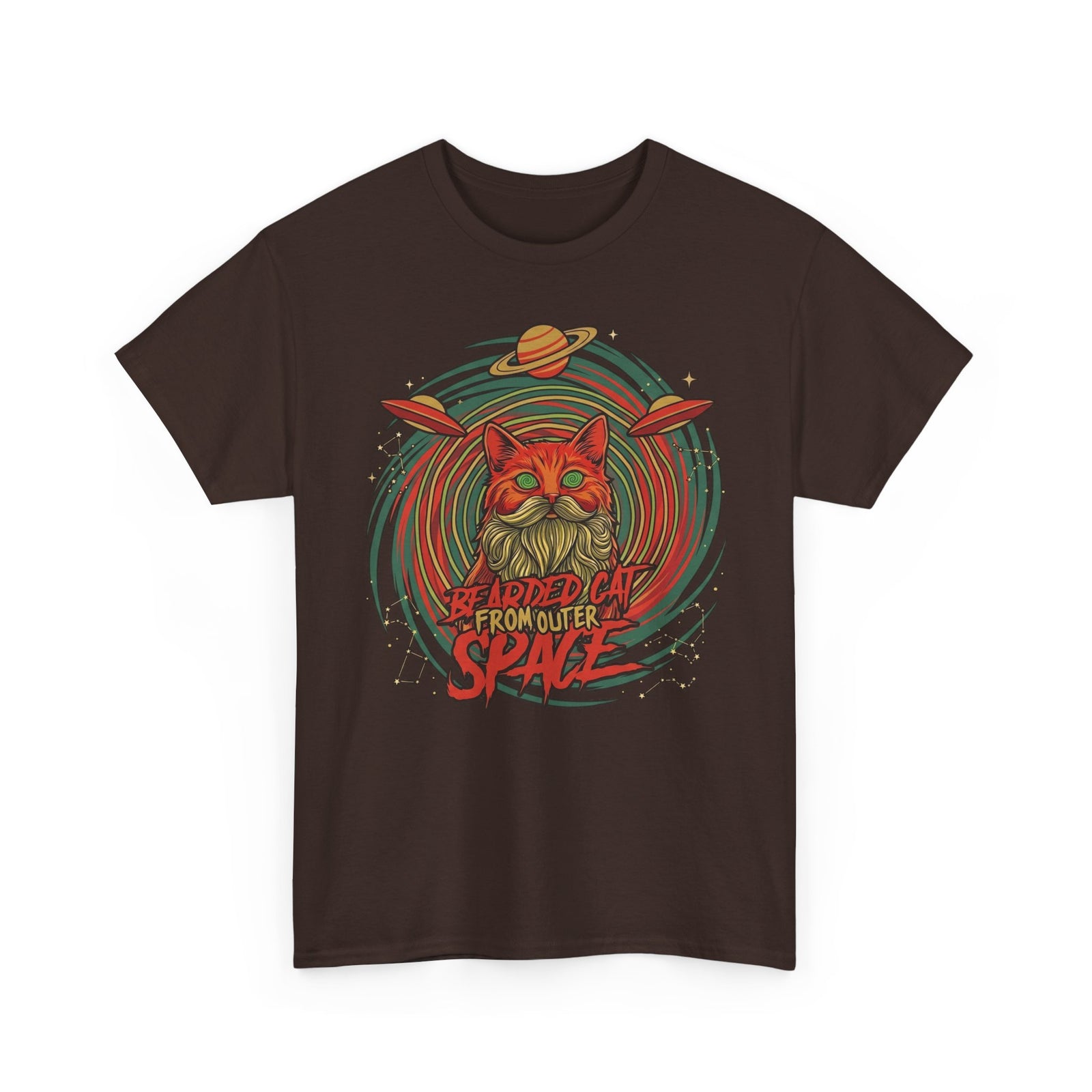 Bearded Cat from Outer Space T-Shirt