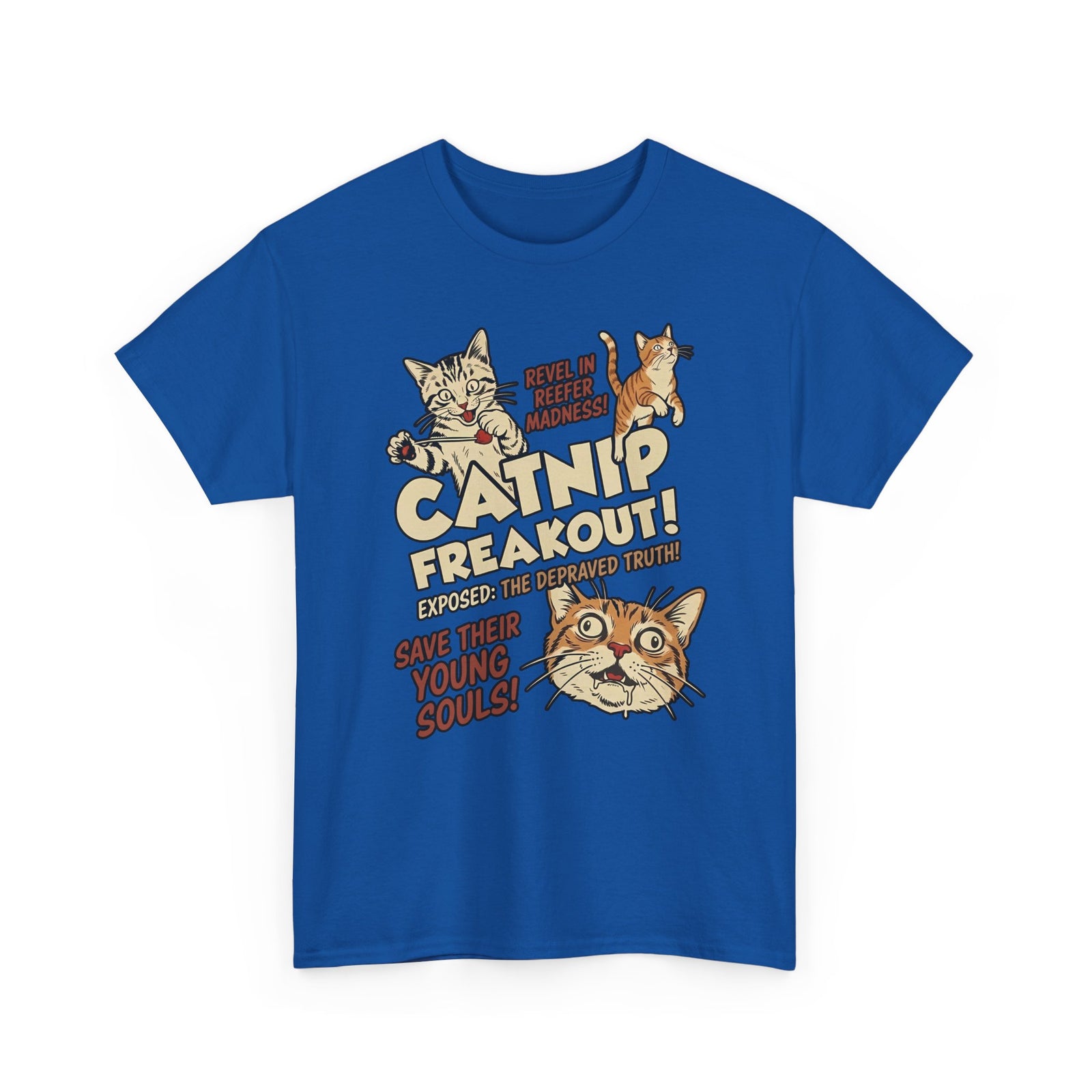 Catnip Freakout T-Shirt — Funny Cat Lover Tee